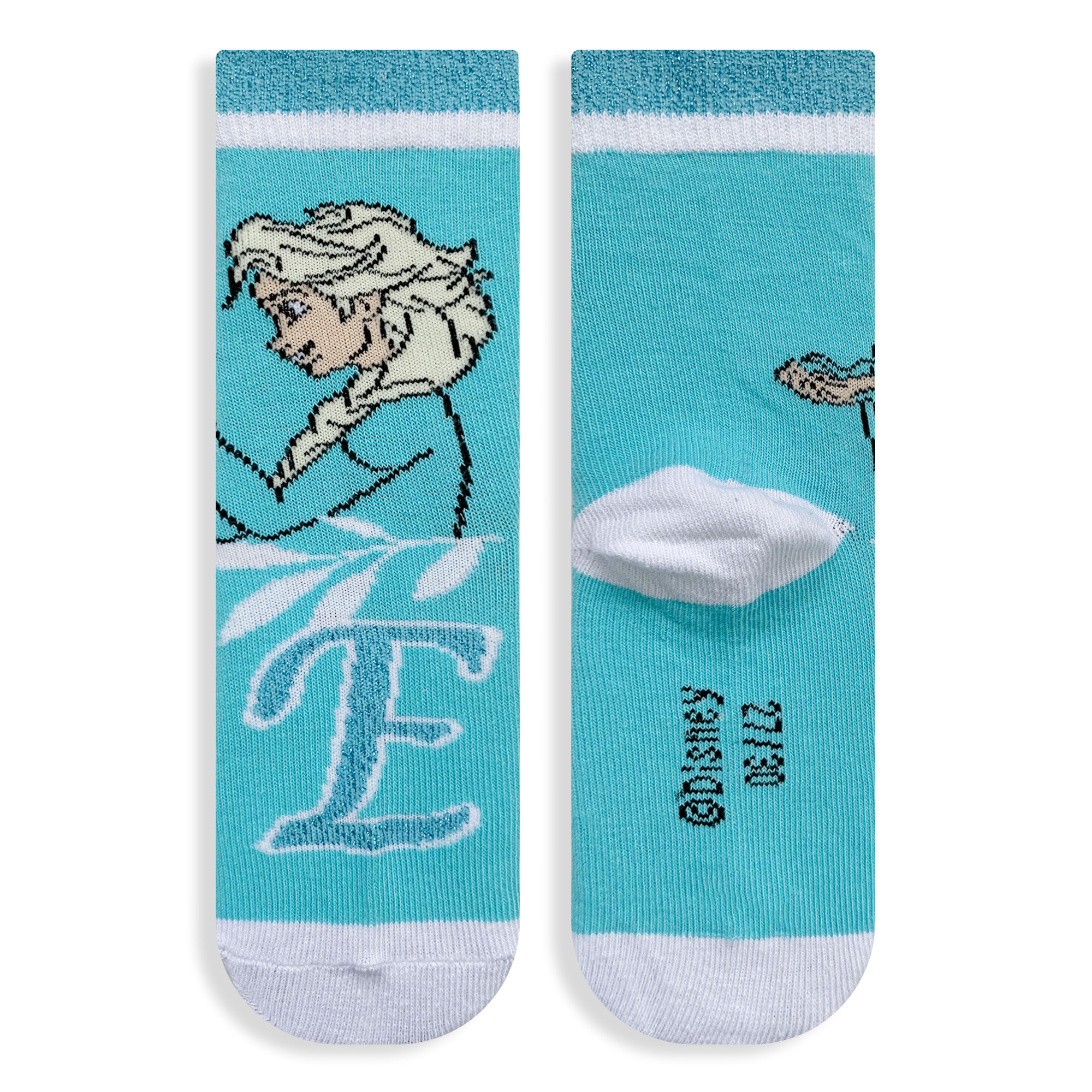 Calzini bambina Disney Frozen Elsa set 3 paia in cotone 6222 - Picture 22 of 23