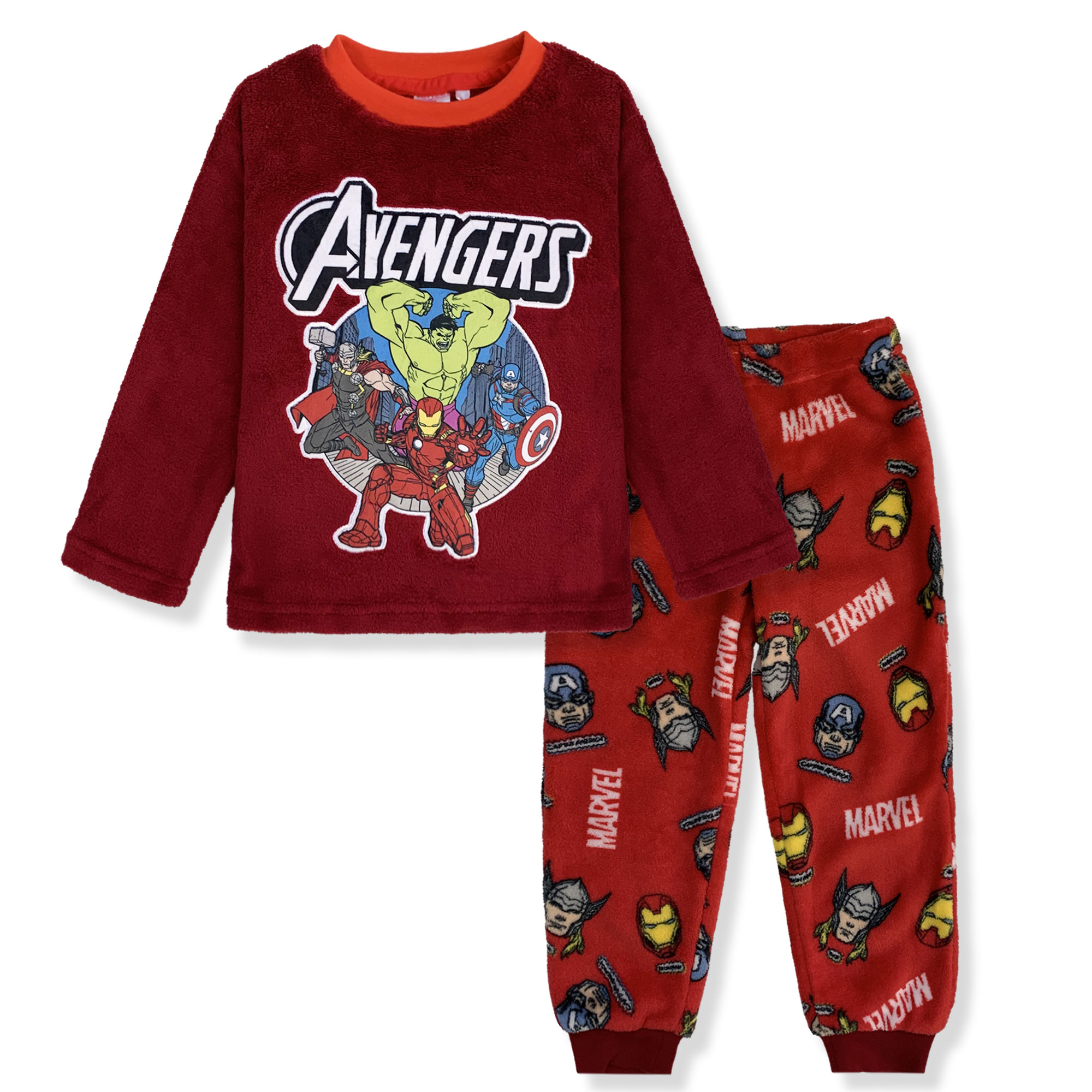 Marvel Avengers Winter Fleece Kids Pajamas 6267 - Picture 8 of 13