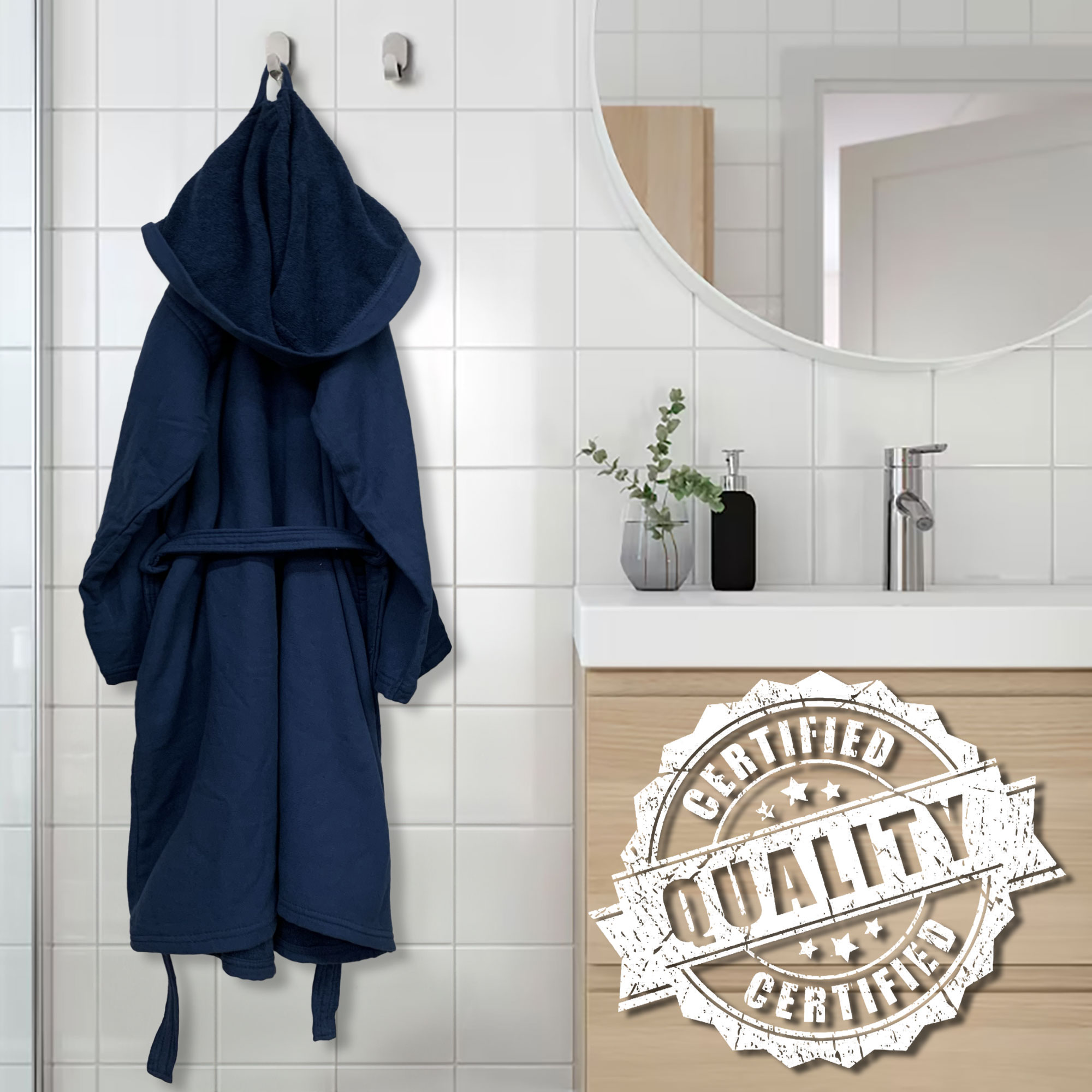 Sommaruga Unisex Herren Damen Micro Frottee Bademantel Baumwolle Reise 6419 - Bild 7 von 69