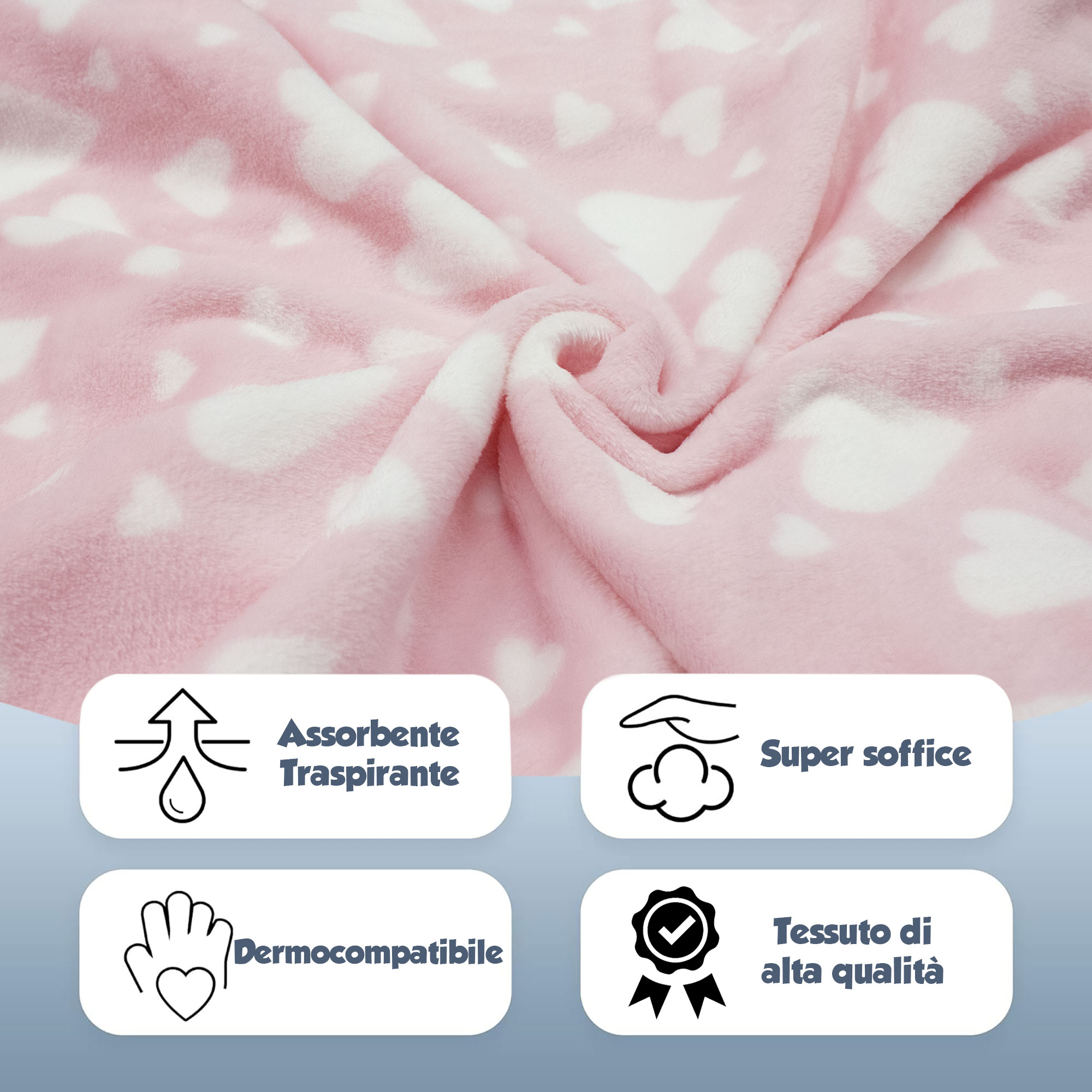 Copertina Neonato Culla Carrozzina coperta pile stampata 75x100cm bambini 6855 - Picture 19 of 22