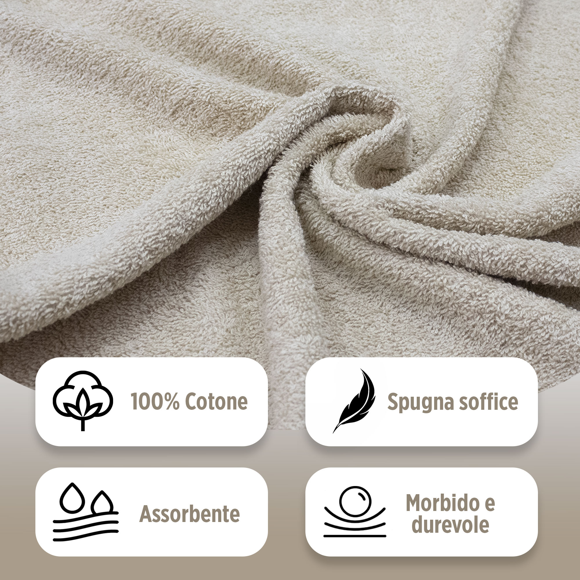 Completo bagno asciugamani accappatoi set uomo donna in spugna di cotone 6856 - Foto 9 di 16