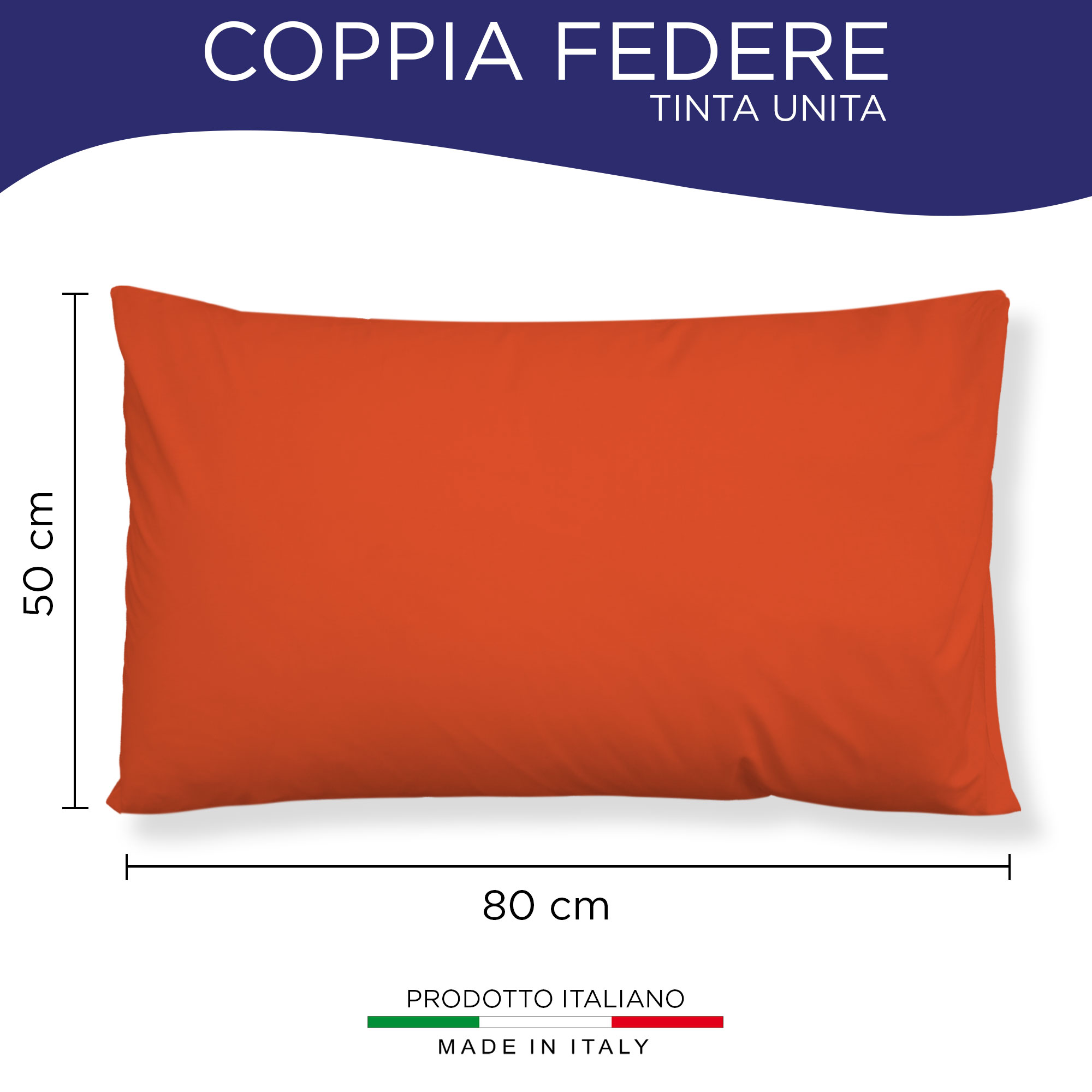 Coppia federe cuscini letto Copricuscini per guanciale in tinta unita 6860 - Imagen 4 de 89