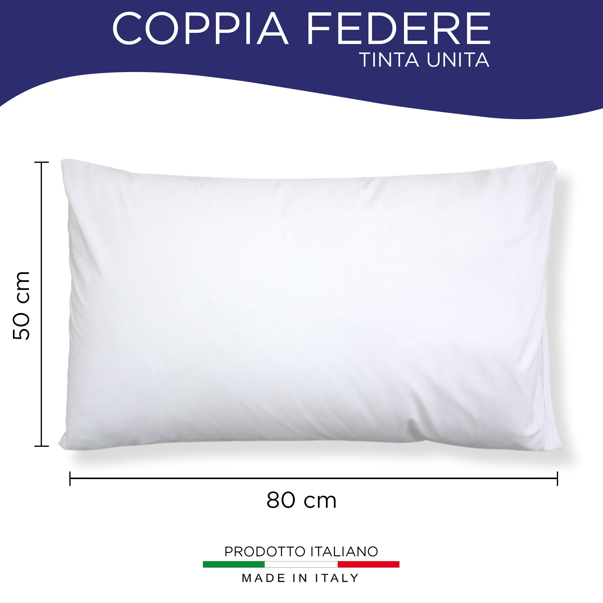 Coppia federe cuscini letto Copricuscini per guanciale in tinta unita 6860 - Imagen 12 de 89