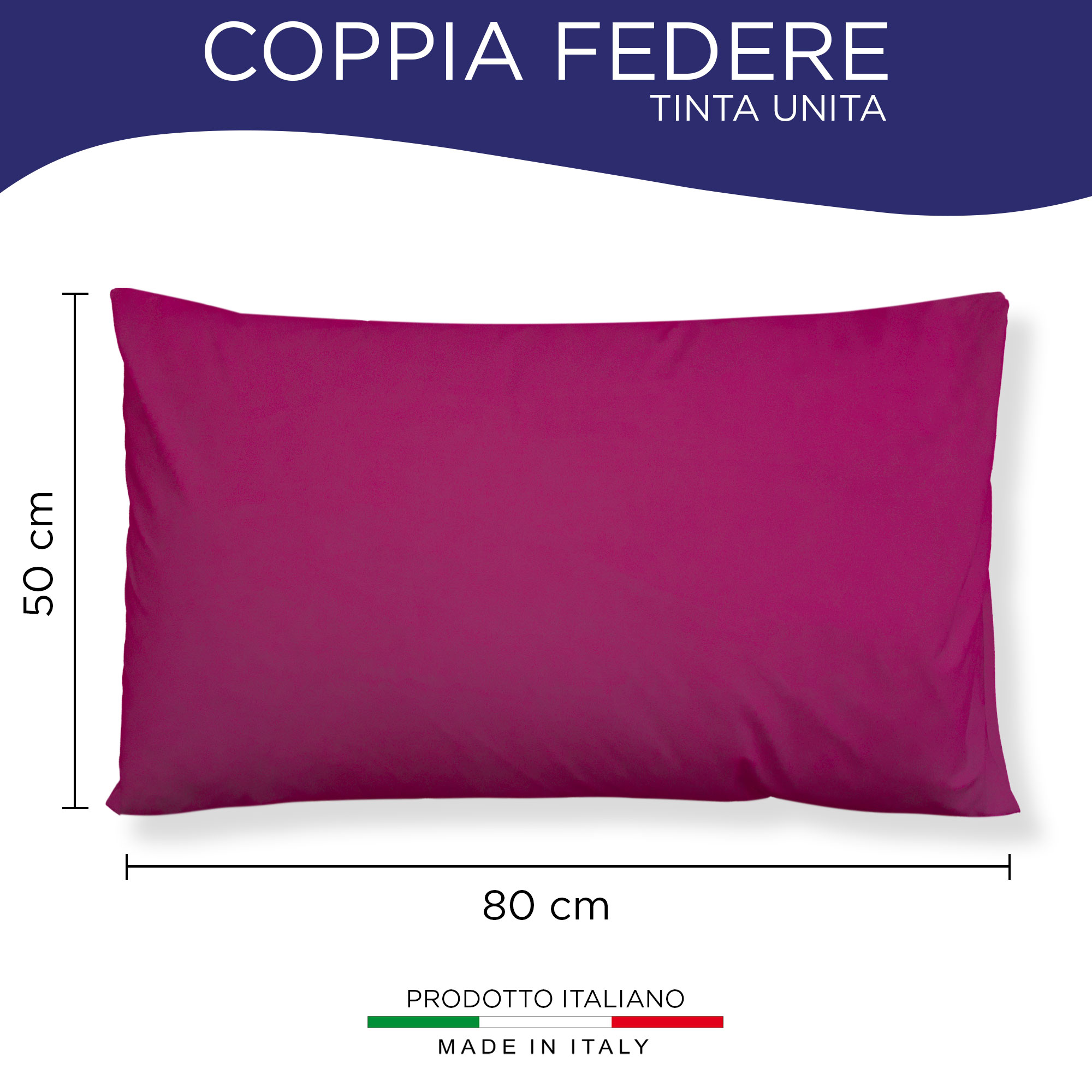 Coppia federe cuscini letto Copricuscini per guanciale in tinta unita 6860 - Imagen 36 de 89