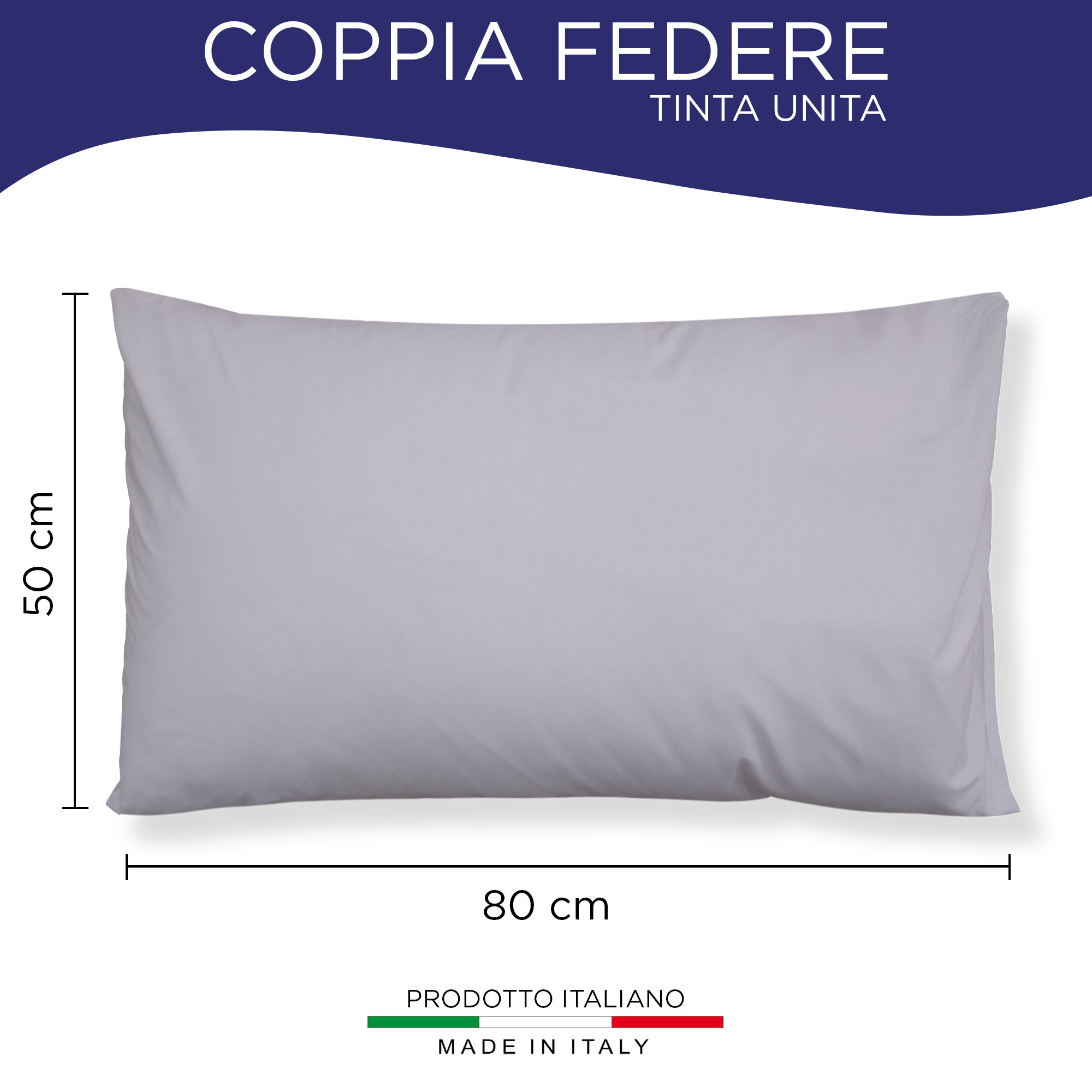 Coppia federe cuscini letto Copricuscini per guanciale in tinta unita 6860 - Imagen 44 de 89