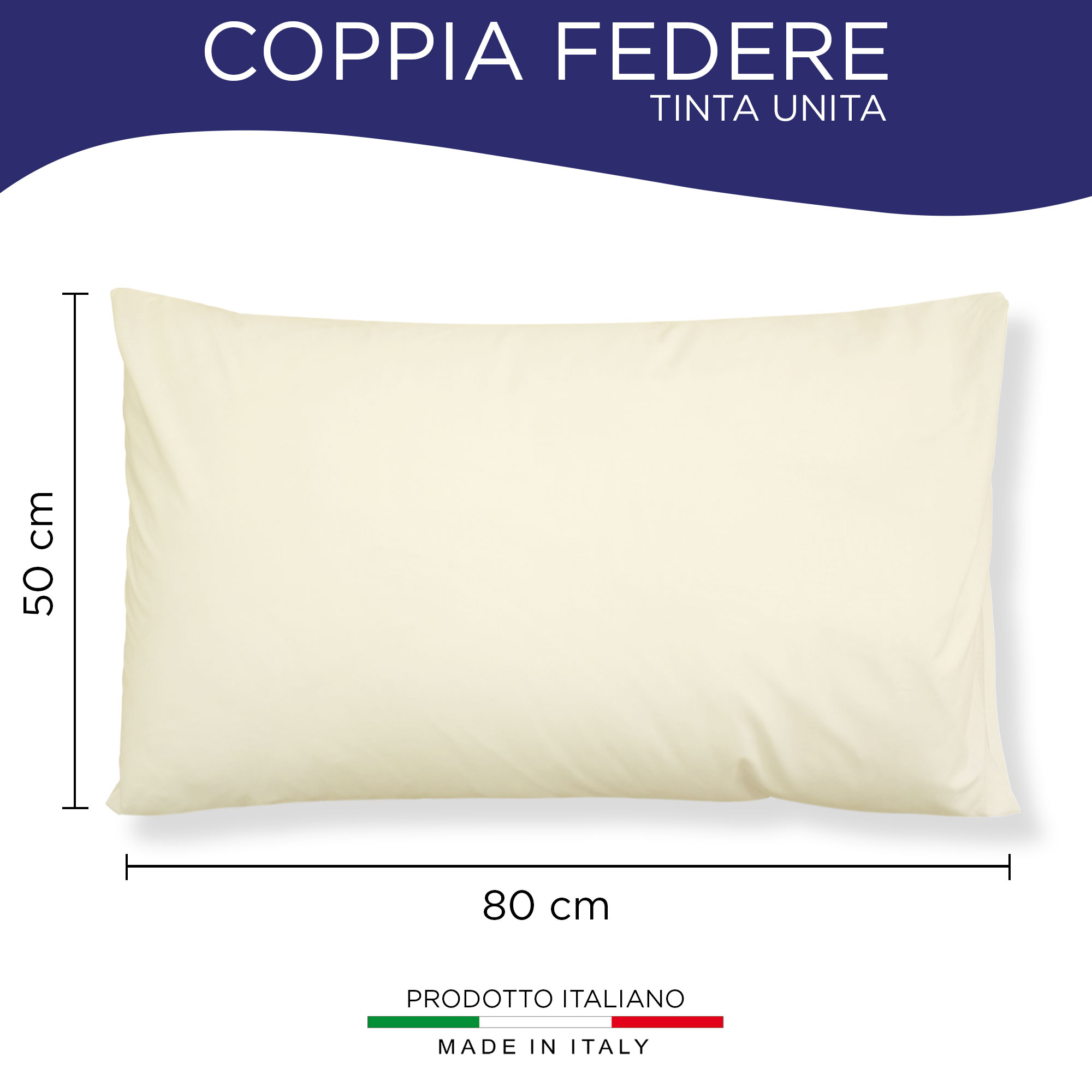 Coppia federe cuscini letto Copricuscini per guanciale in tinta unita 6860 - Imagen 56 de 89