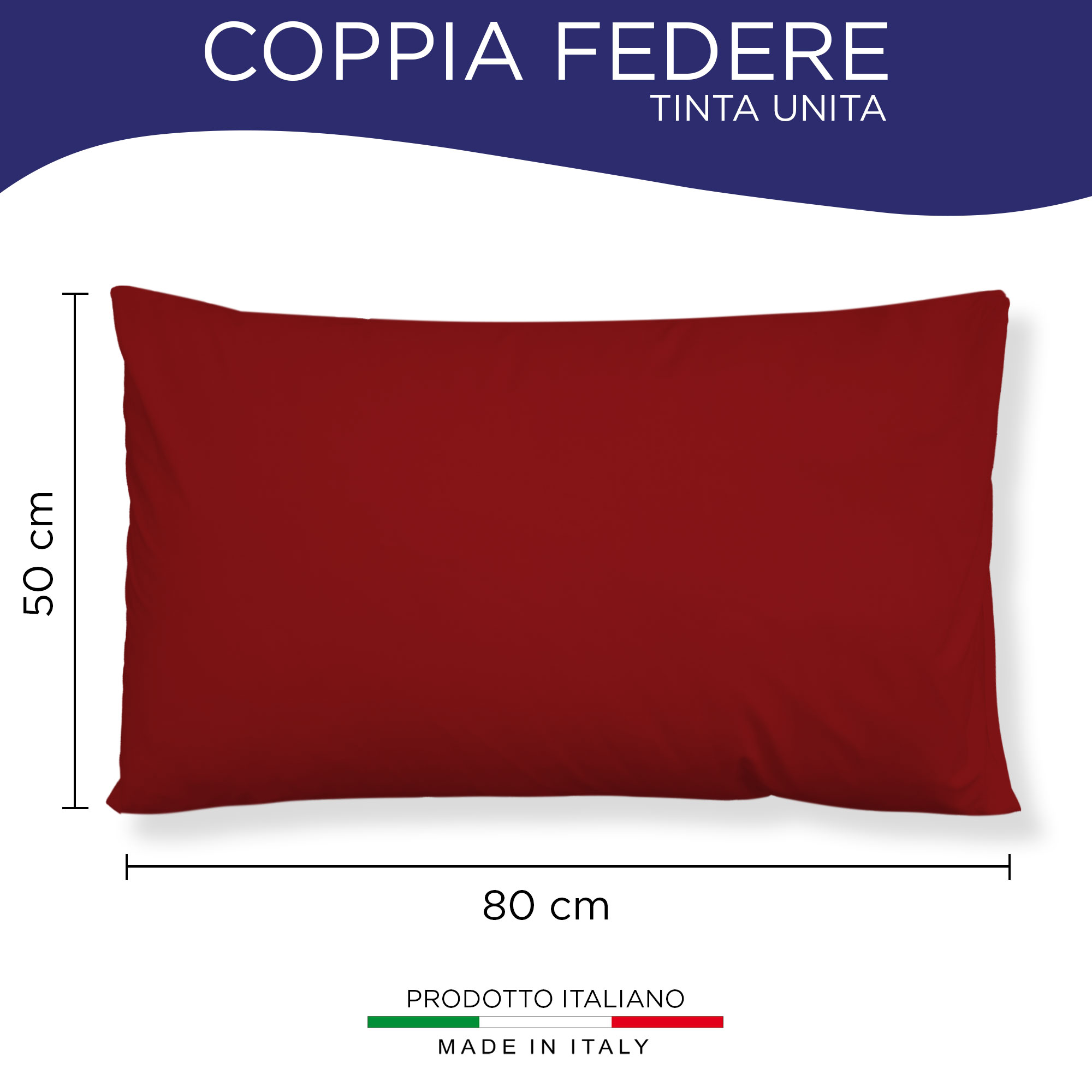 Coppia federe cuscini letto Copricuscini per guanciale in tinta unita 6860 - Imagen 68 de 89