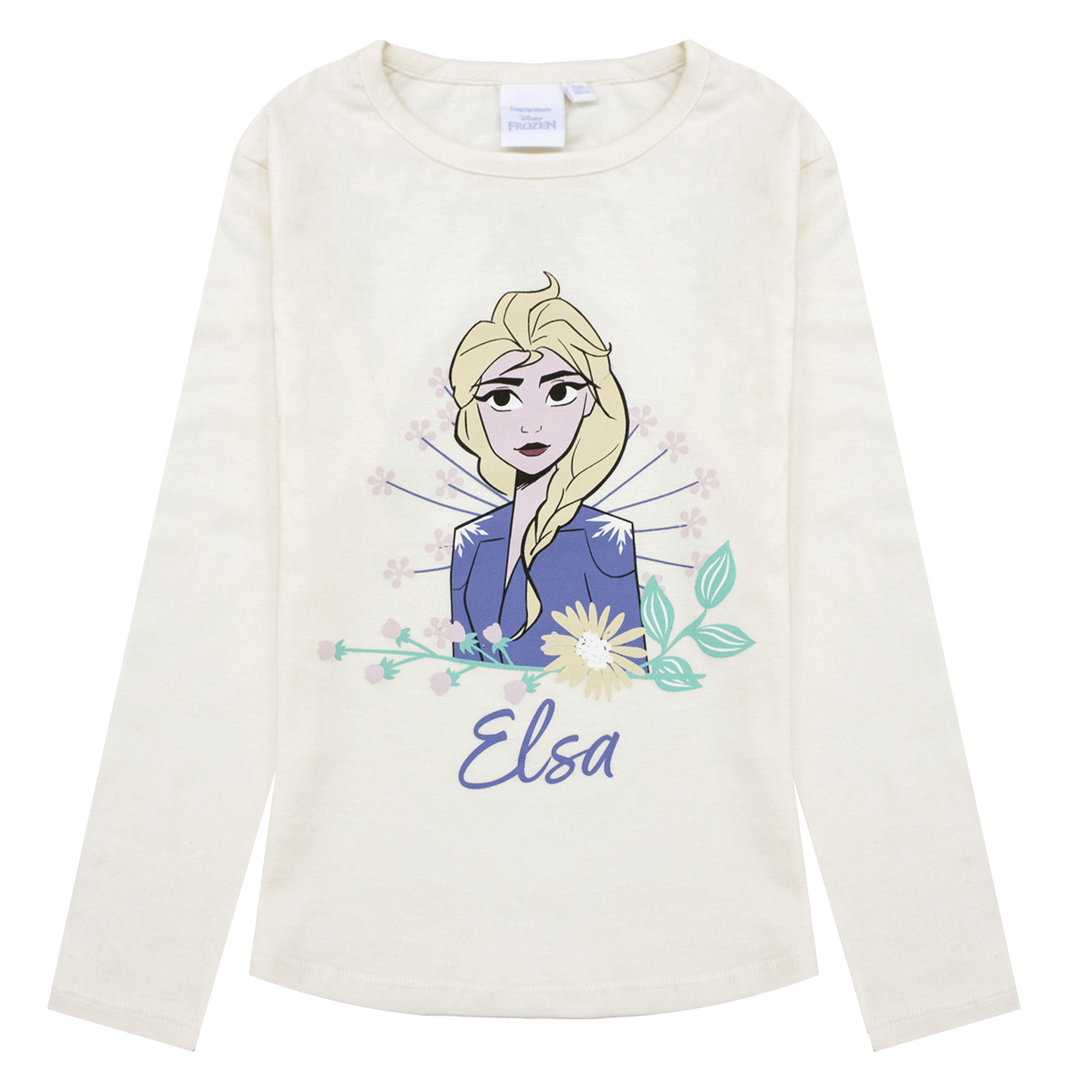 Maglietta Disney Frozen Elsa per bambina maglia maniche lunghe in