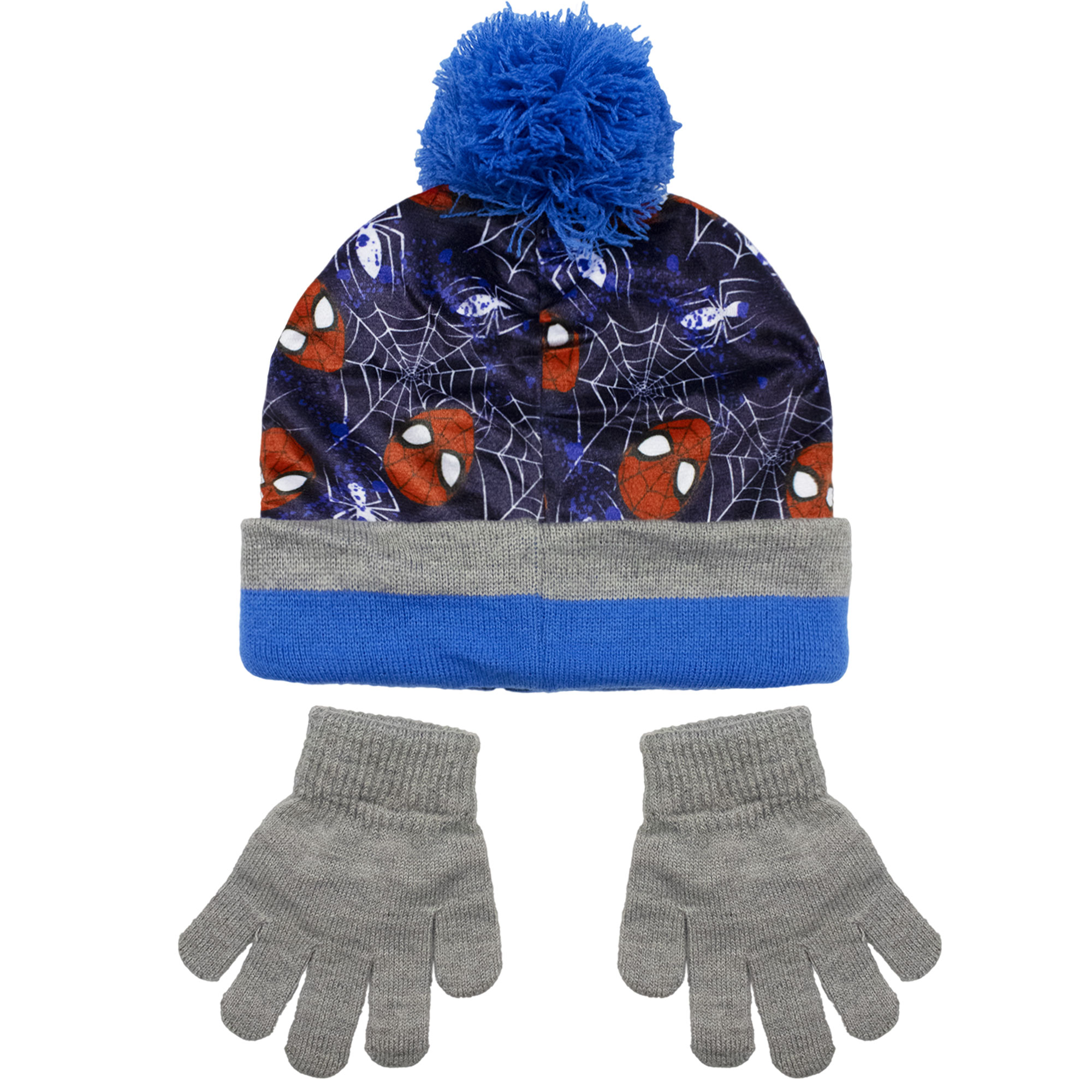 Cappello e guanti Spiderman per bambino invernale cappellino con pon pon 6961 - Imagen 3 de 11