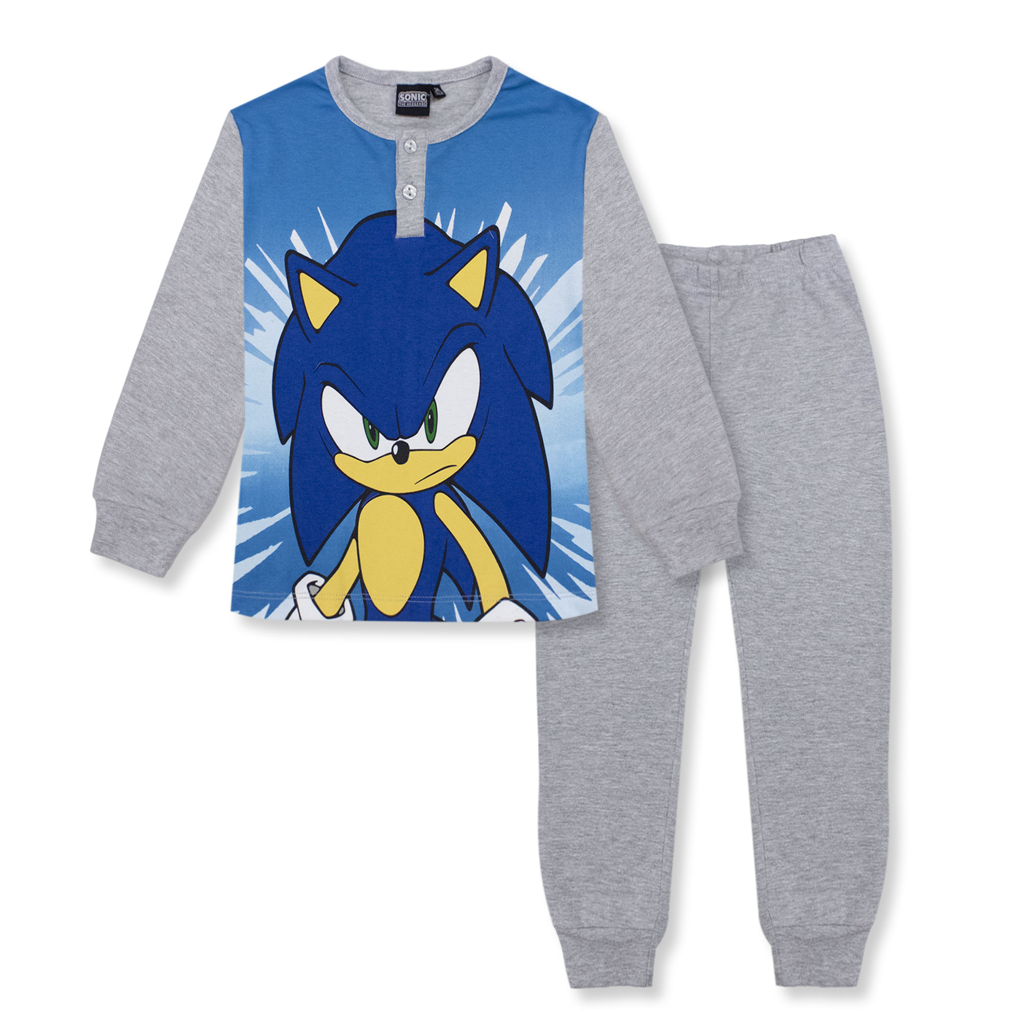 Pigiama per bambino Sonic The Hedgehog lungo in cotone bimbo maniche lunghe 6964 - Picture 9 of 15