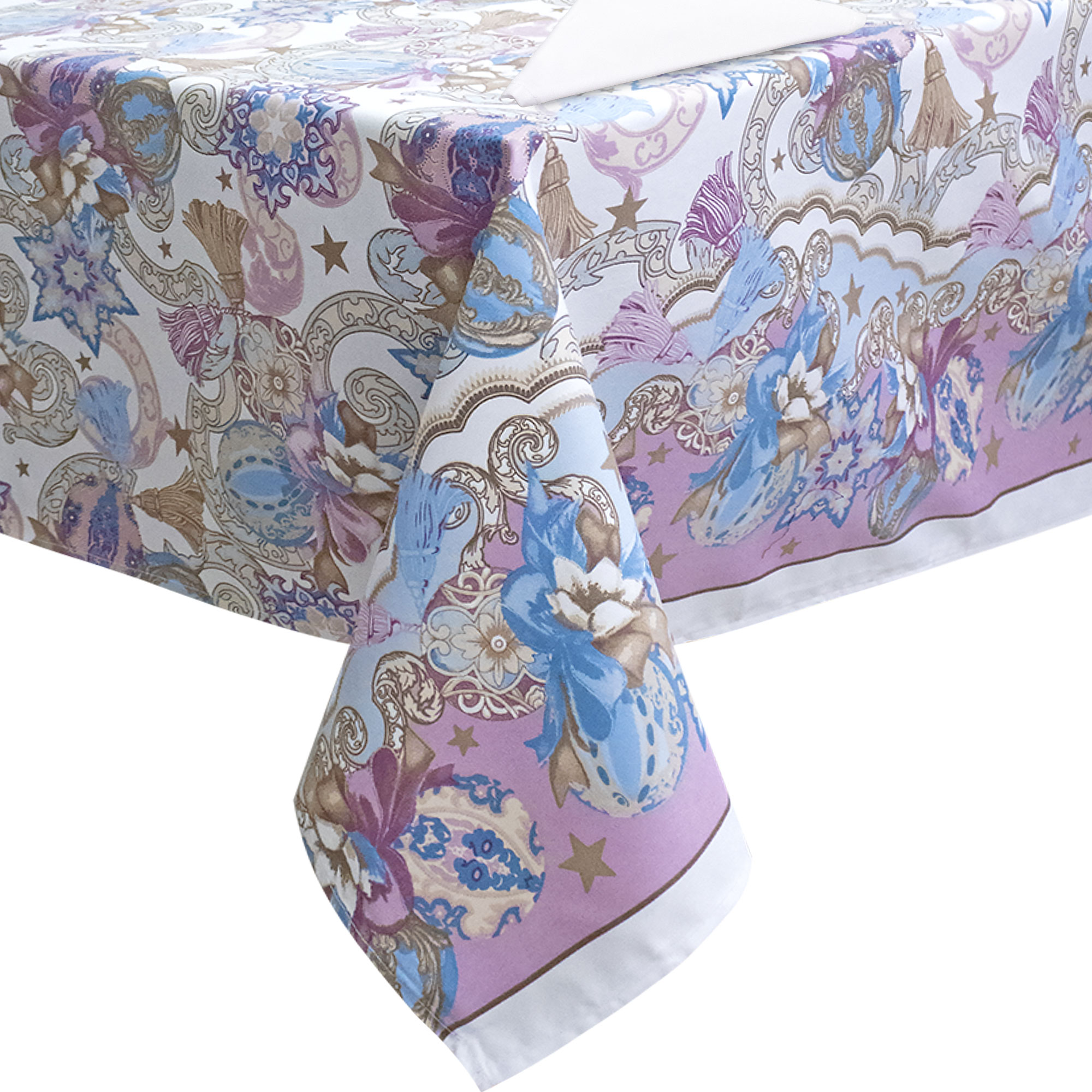 Tovaglia Natalizia servizio da tavola + tovaglioli Natale varie misure 6979 - Foto 18 di 36