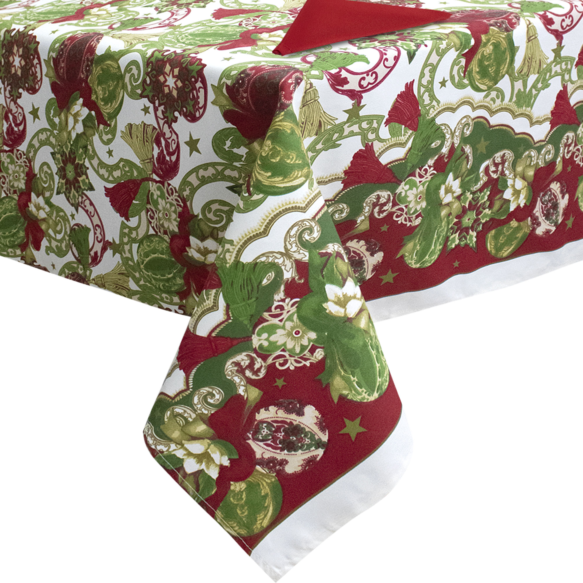 Tovaglia Natalizia servizio da tavola + tovaglioli Natale varie misure 6979 - Foto 22 di 36