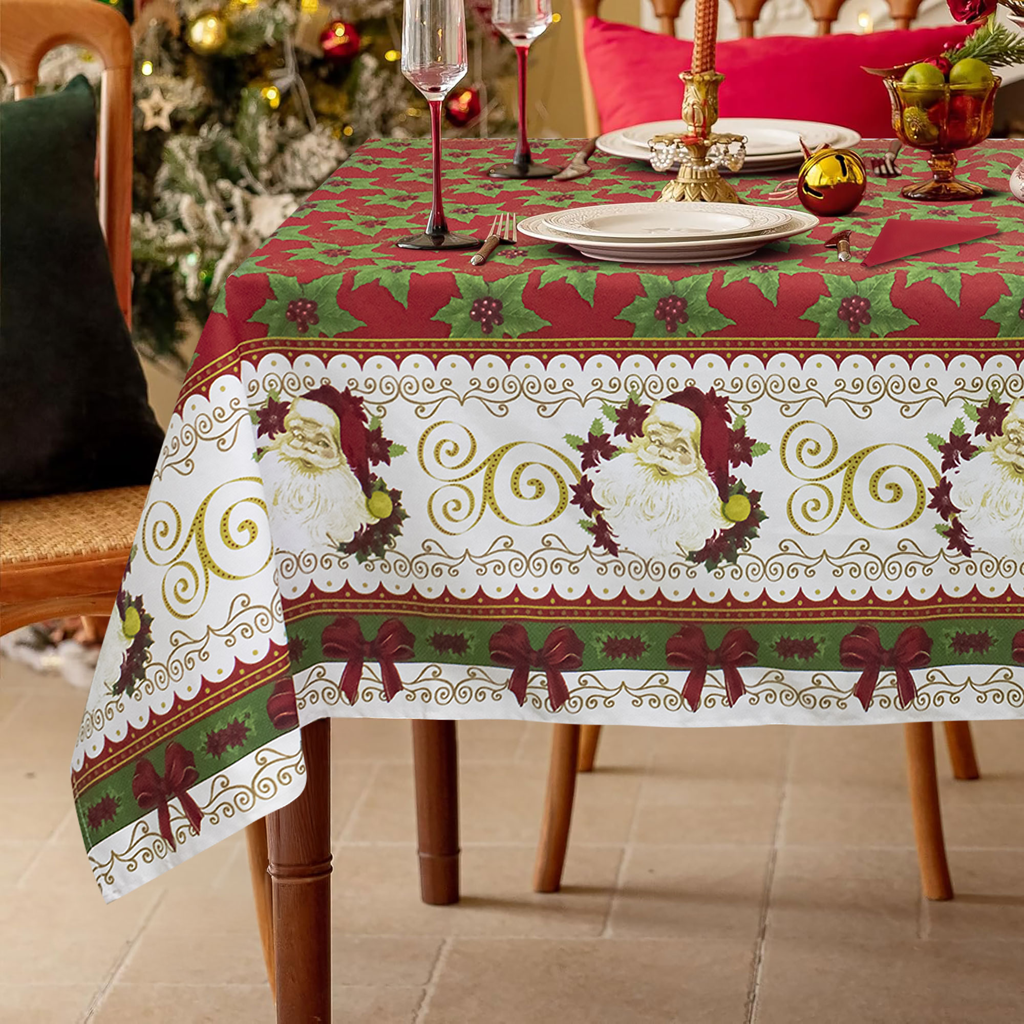 Tovaglia Natalizia servizio da tavola + tovaglioli Natale varie misure 6979 - Foto 25 di 36