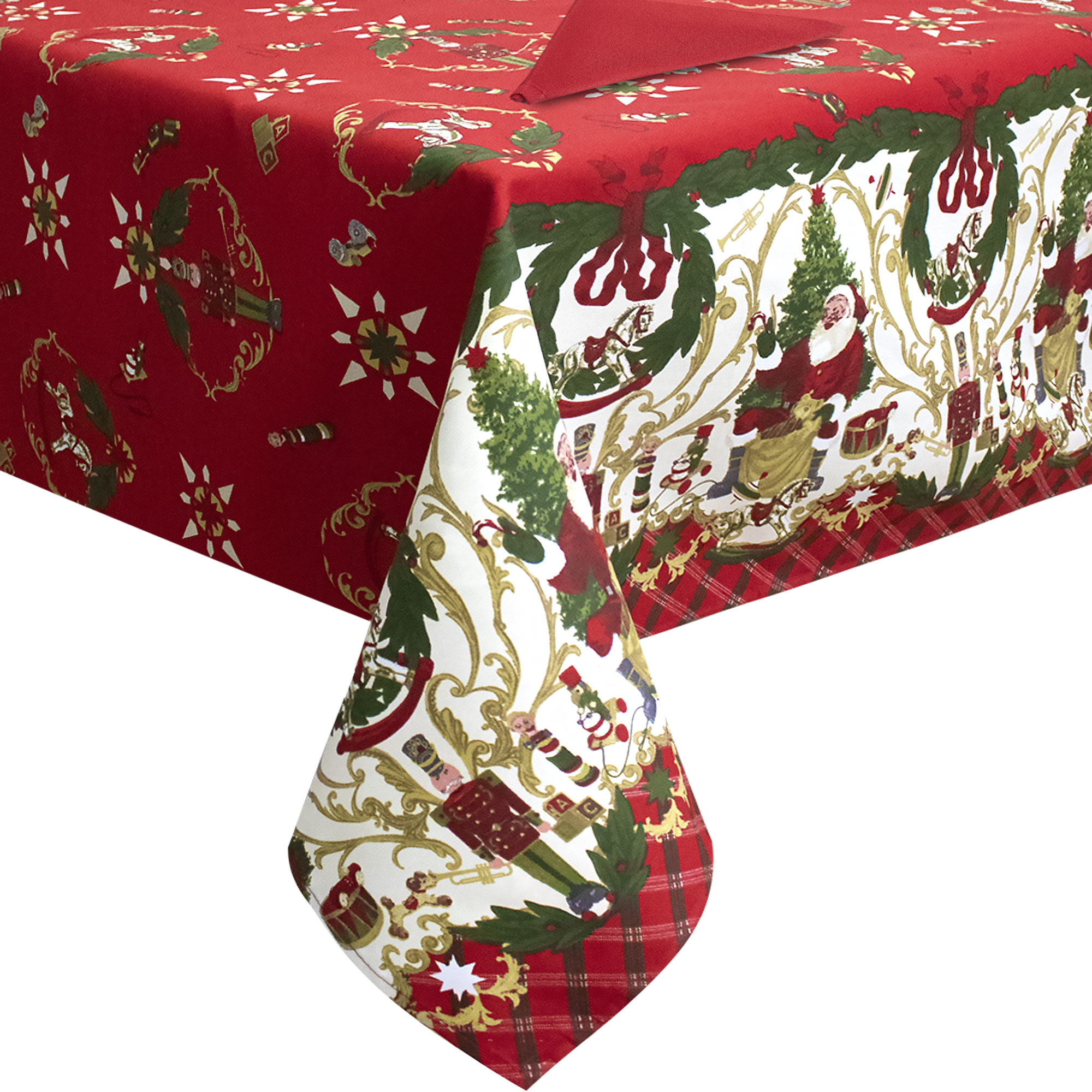 Tovaglia Natalizia servizio da tavola + tovaglioli Natale varie misure 6979 - Foto 30 di 36