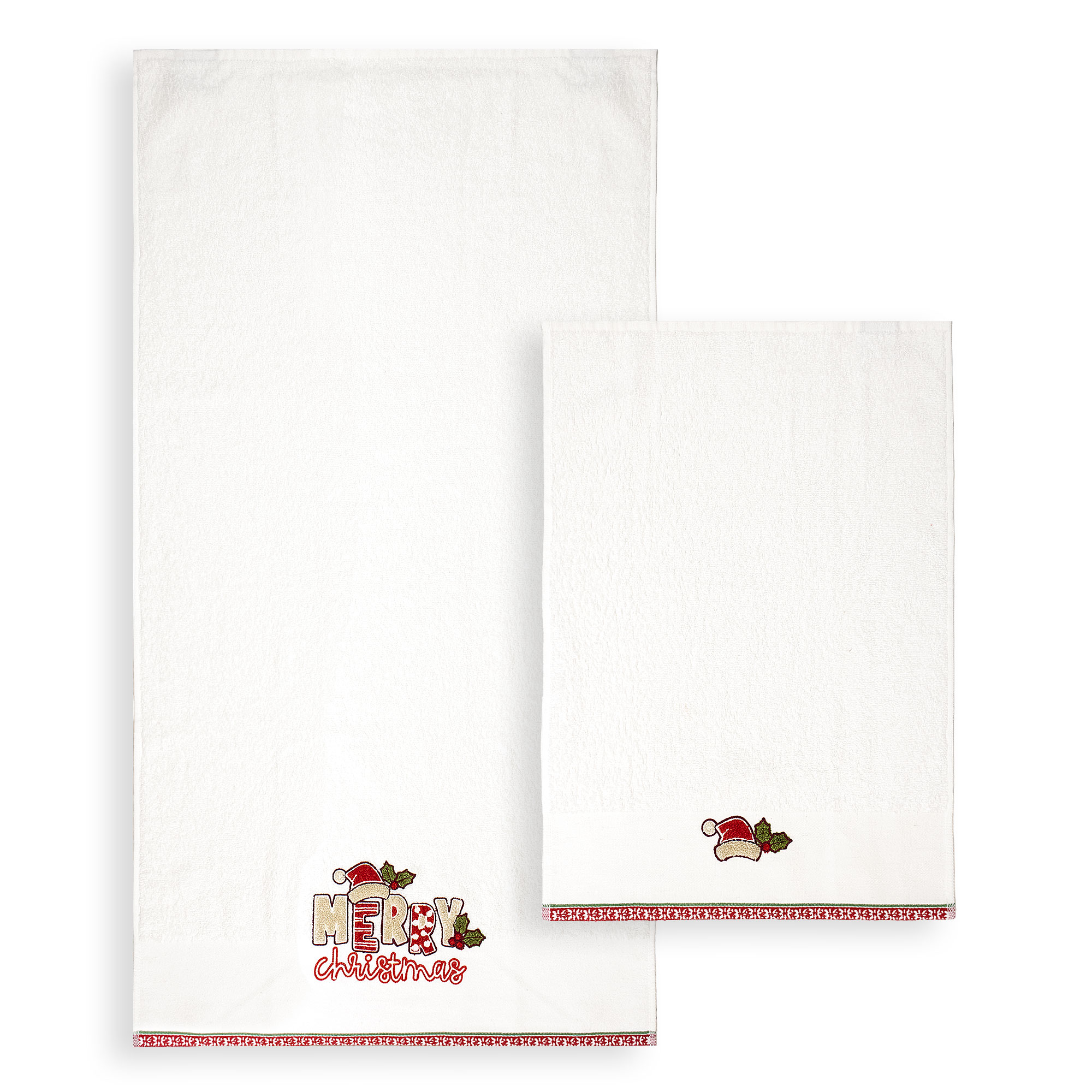 Asciugamani Natalizi Bagno set 1+1 in Spugna di Cotone Decoro Natale 6983 - Foto 60 di 71