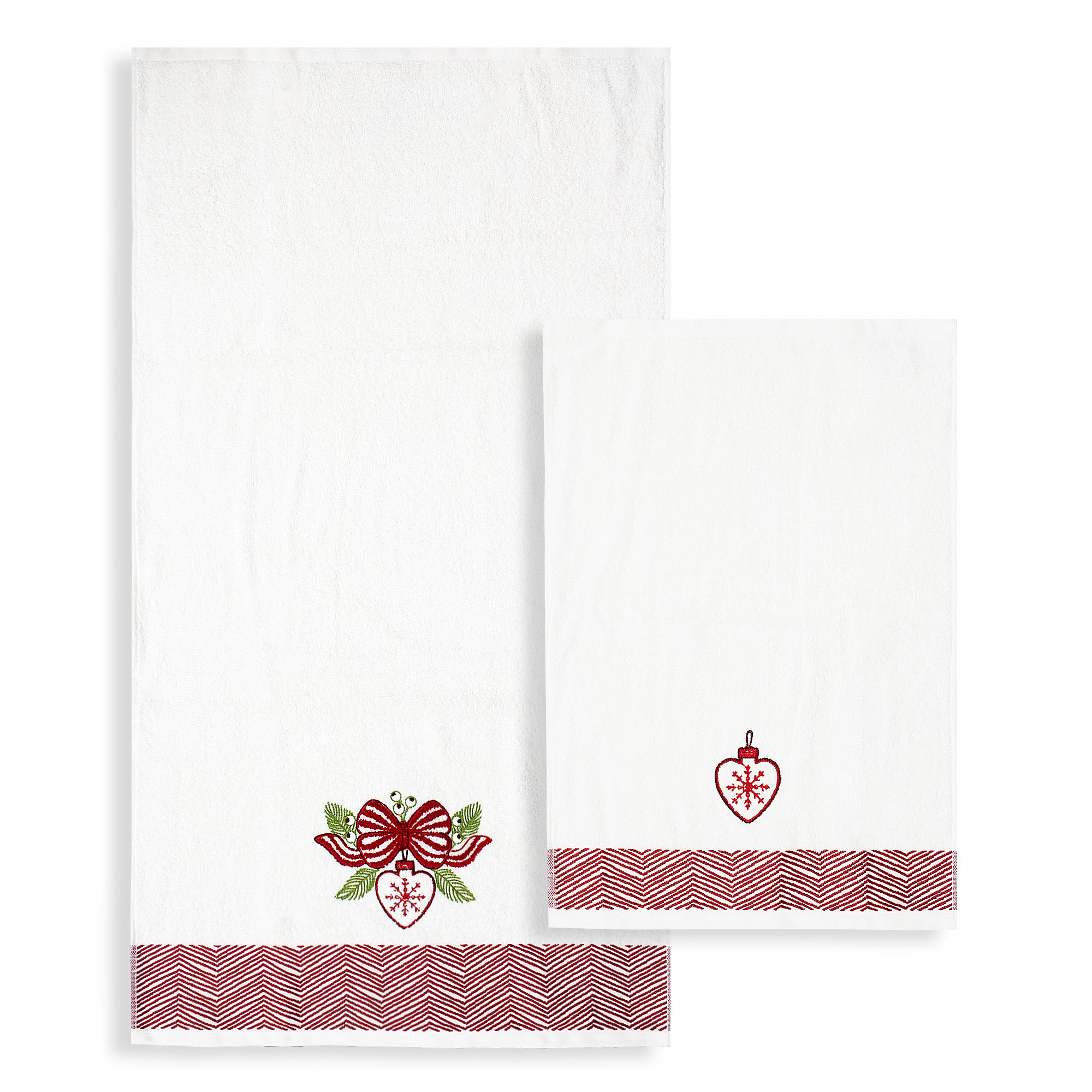 Asciugamani Natalizi Bagno set 1+1 in Spugna di Cotone Decoro Natale 6983 - Foto 4 di 71