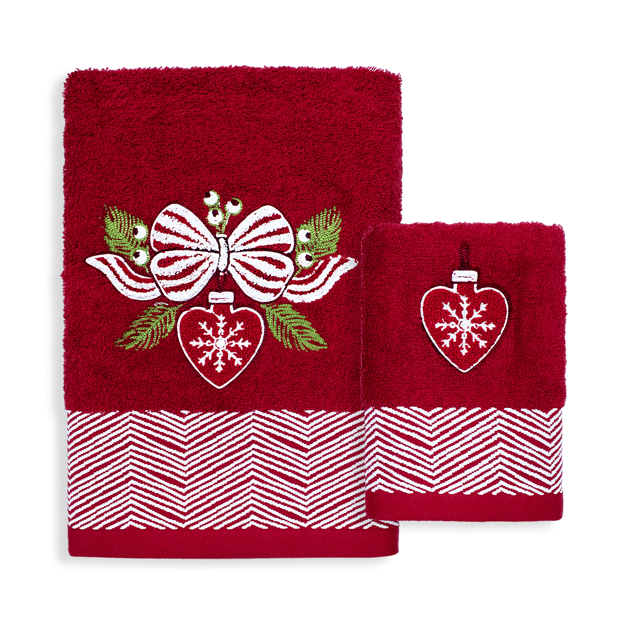 Asciugamani Natalizi Bagno set 1+1 in Spugna di Cotone Decoro Natale 6983 - Foto 9 di 71
