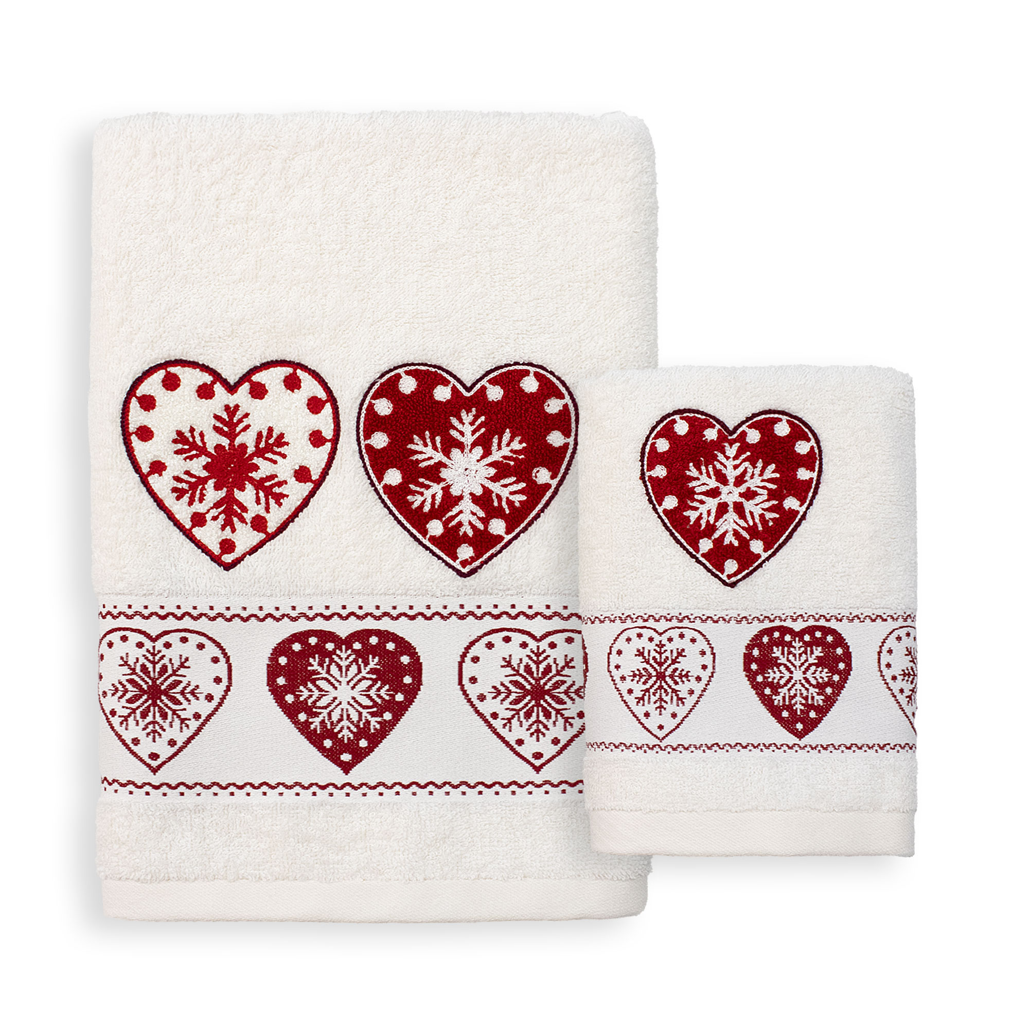 Asciugamani Natalizi Bagno set 1+1 in Spugna di Cotone Decoro Natale 6983 - Foto 30 di 71