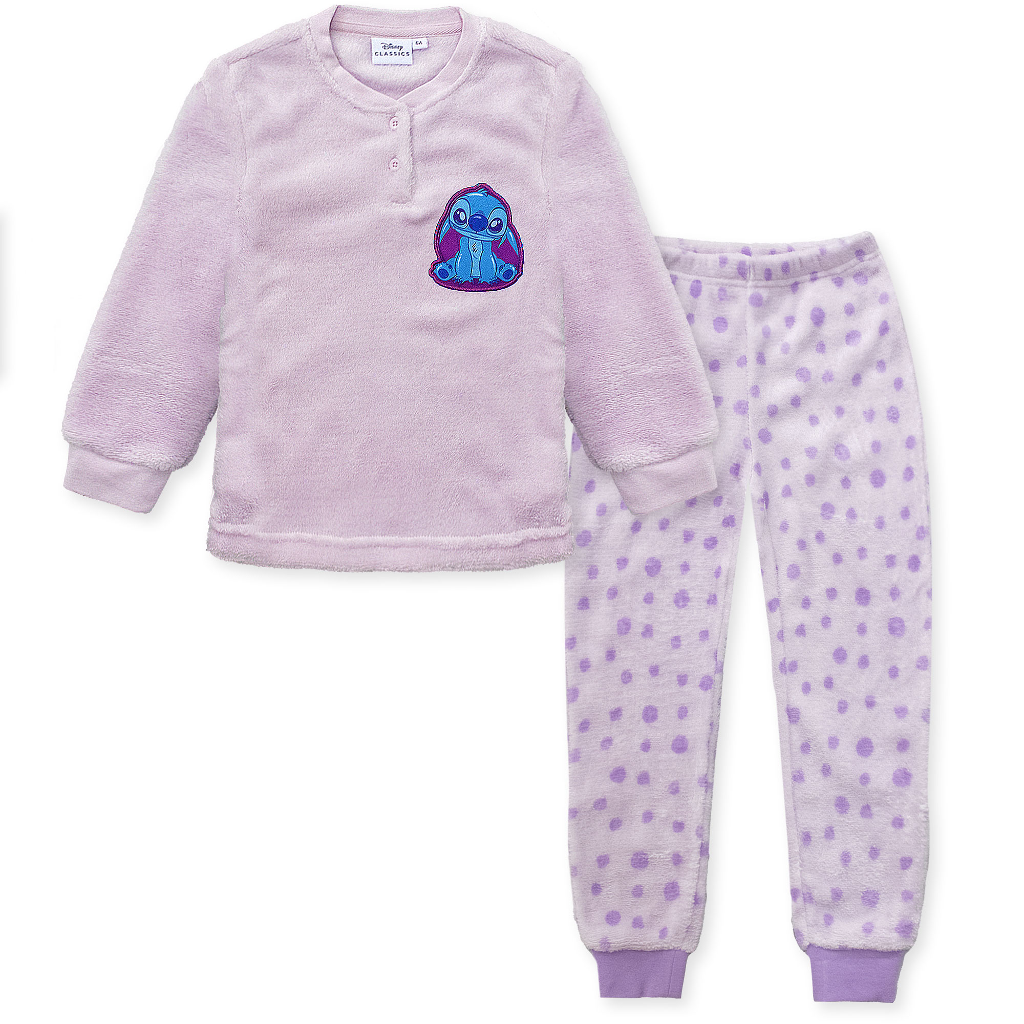 Pigiama Disney Lilo e Stitch in pile invernale per bambina 6988 - Picture 8 of 13