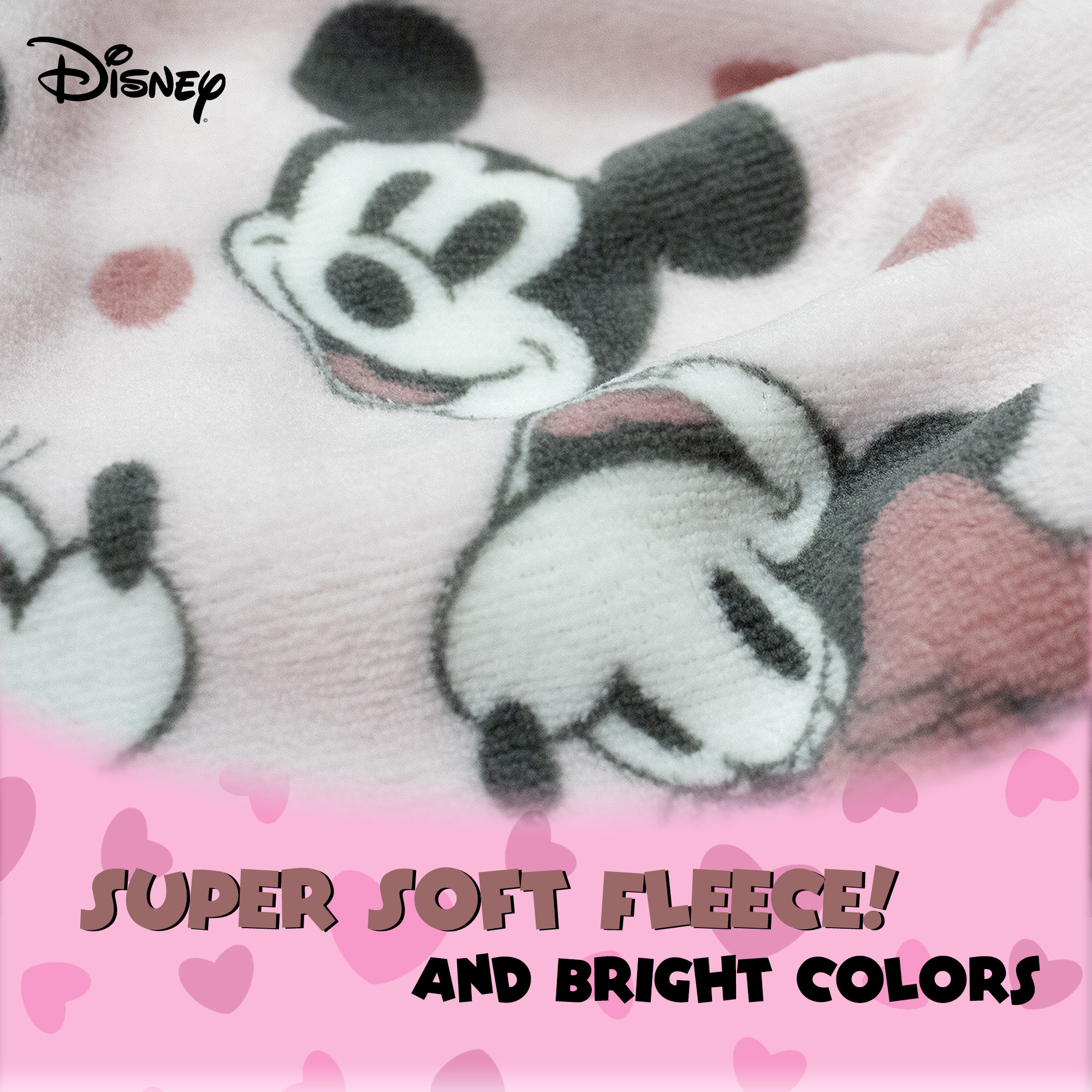 Pigiama Disney Mickey Minnie Mouse donna ragazza lungo invernale in pile 6890 - Picture 7 of 7