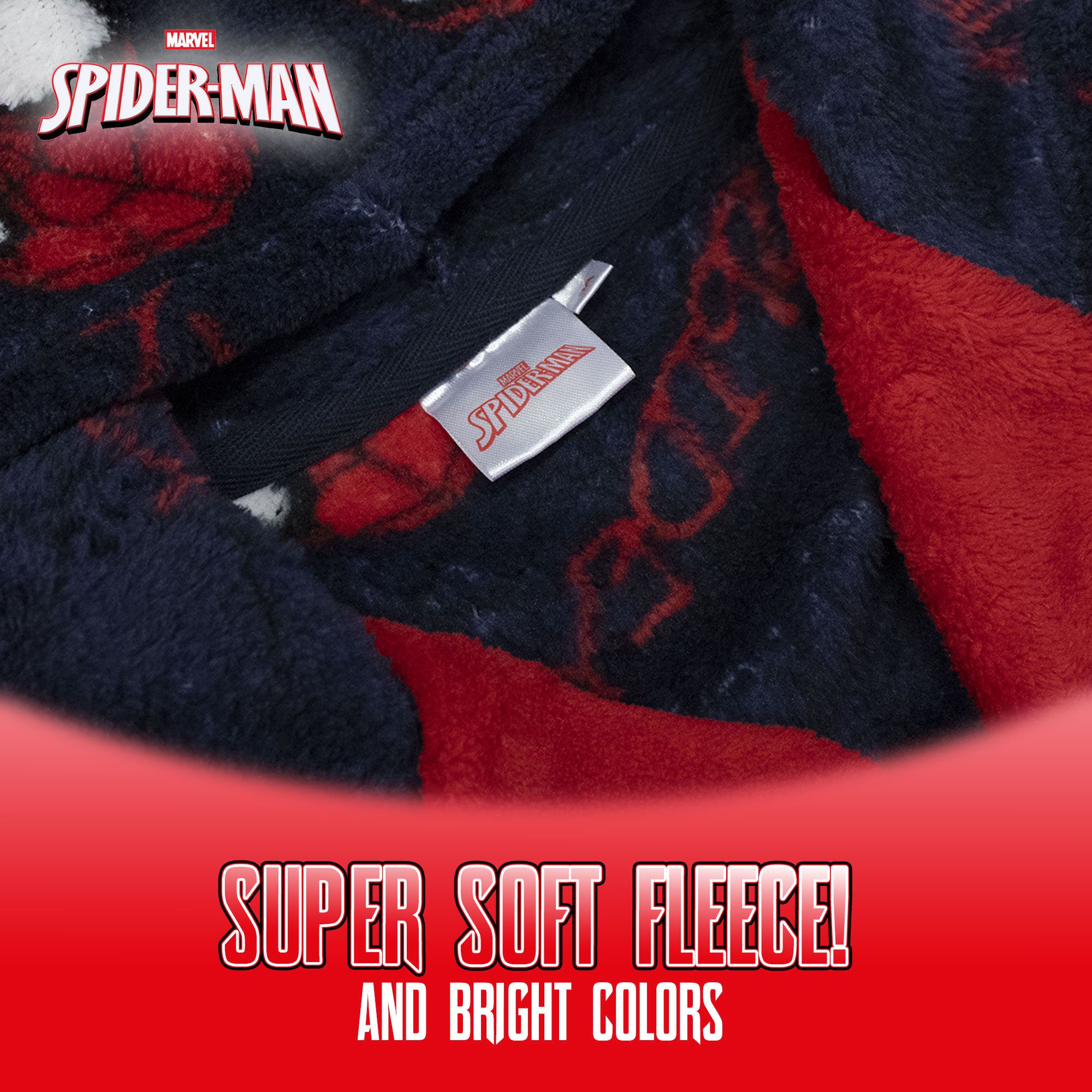 Marvel Spiderman Kids Winter Fleece Robe 6994 - Picture 12 of 13