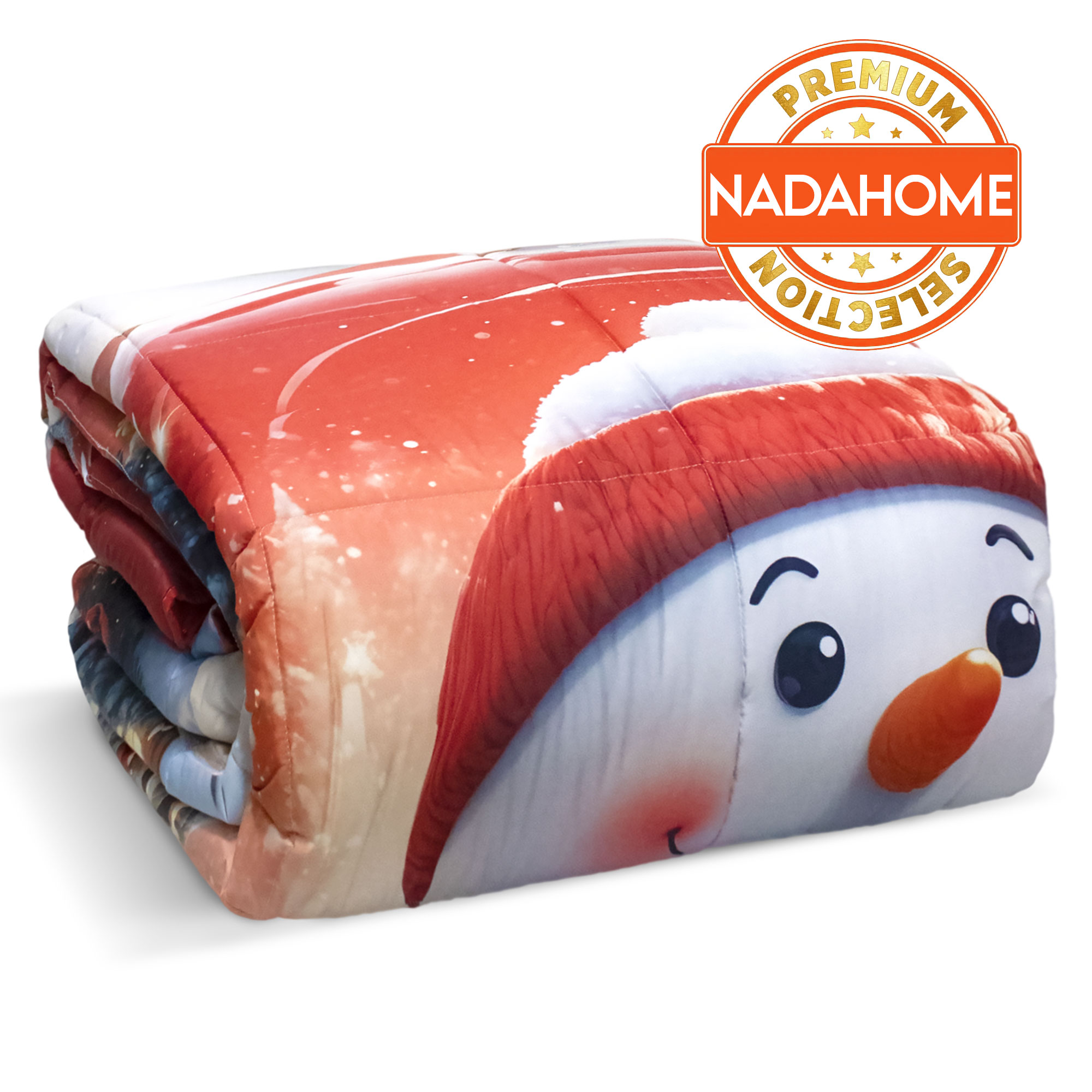 Trapunta natalizia letto matrimoniale stampa digitale piazzata di Natale 7003 - Picture 15 of 17