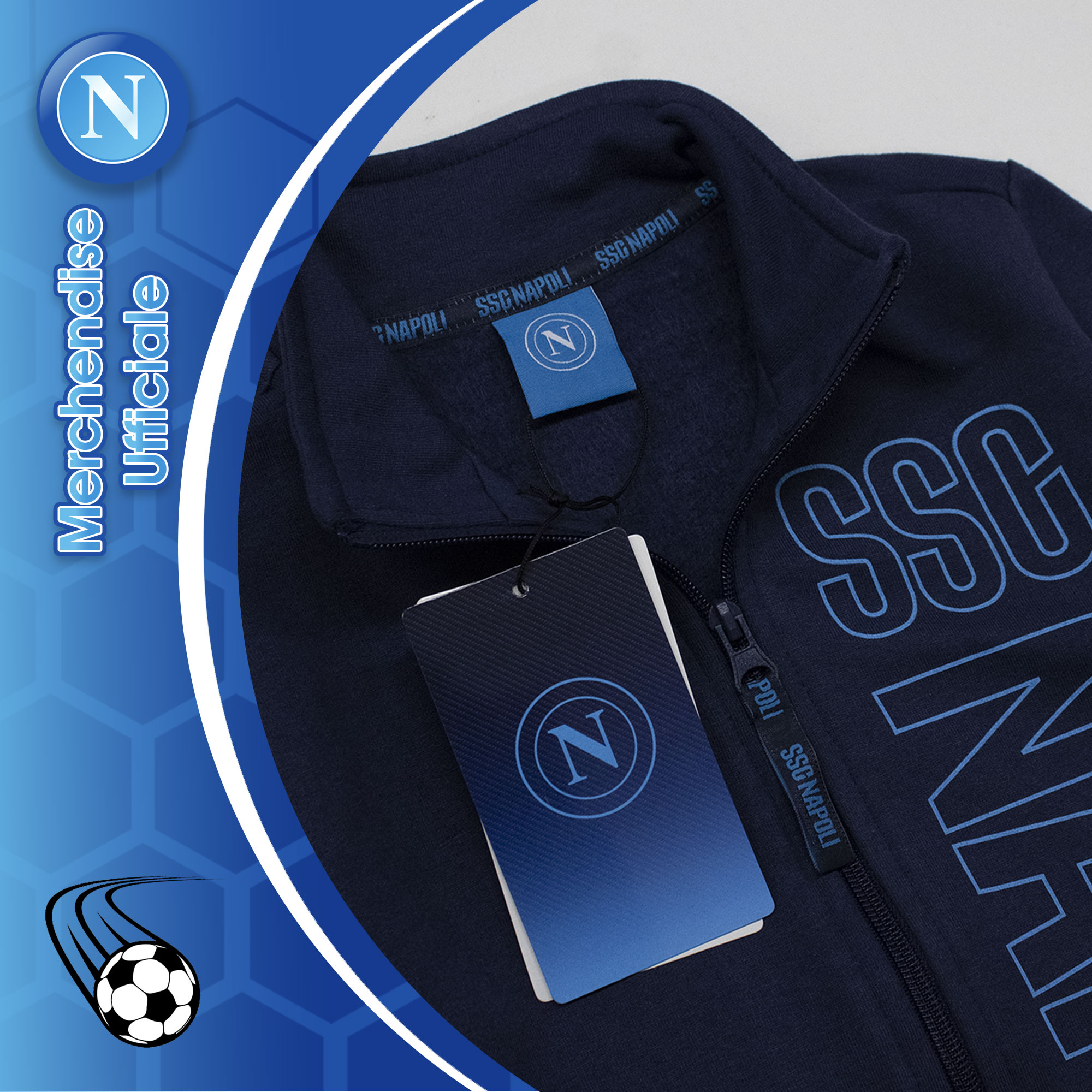 SSC Napoli Warm Cotton Long Sleeve Jumpsuit for Child and Adult 7025 - Picture 14 of 15