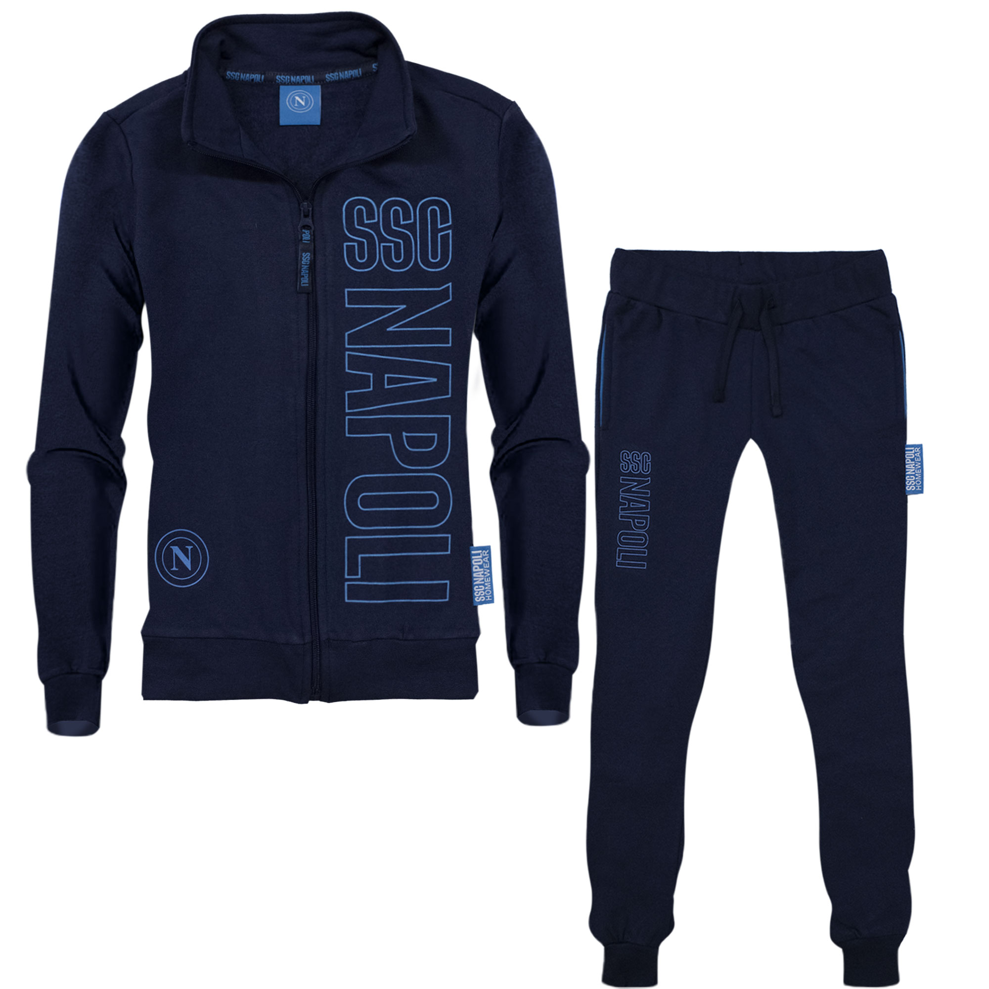 SSC Napoli Warm Cotton Long Sleeve Jumpsuit for Child and Adult 7025 - Picture 9 of 15