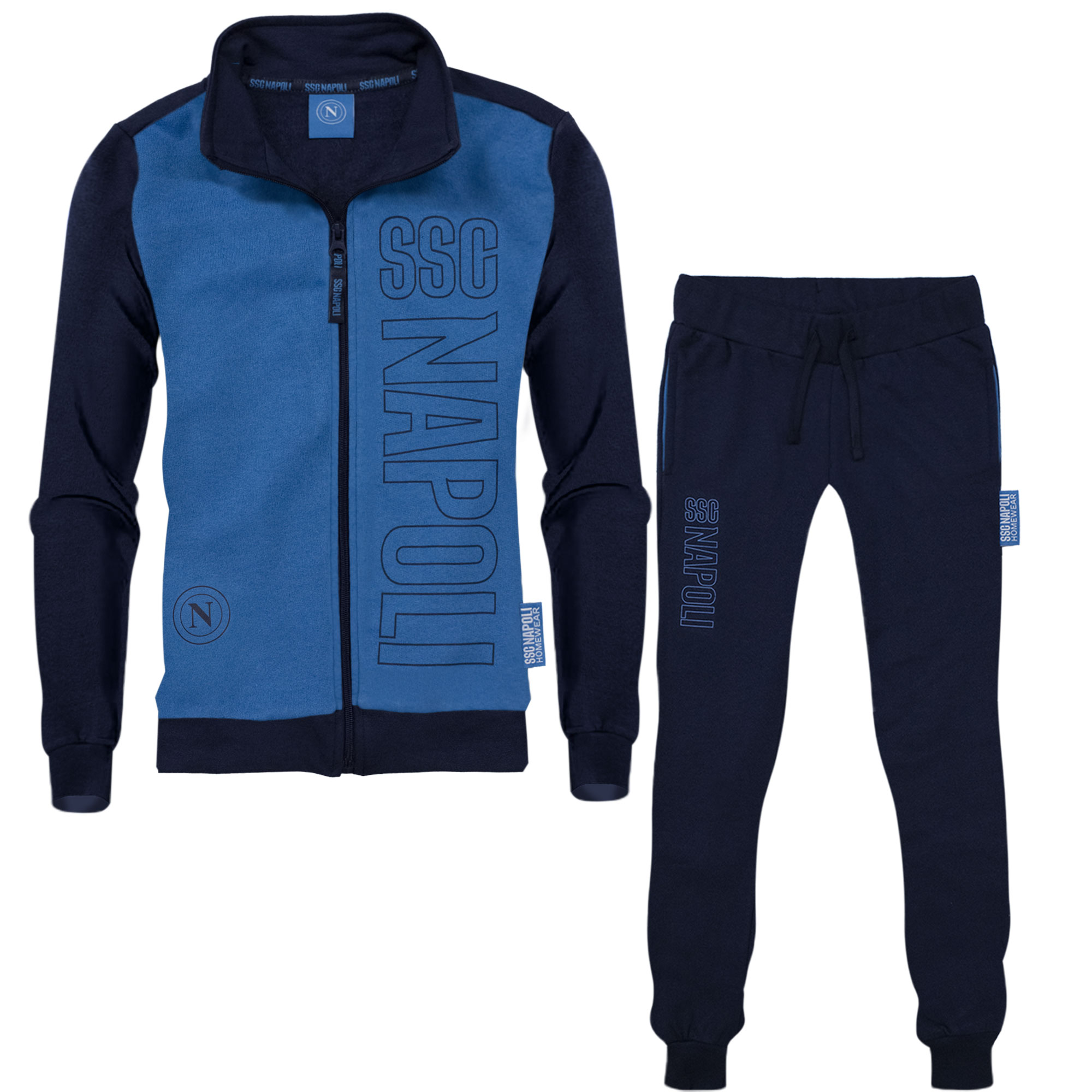 SSC Napoli Warm Cotton Long Sleeve Jumpsuit for Child and Adult 7025 - Picture 2 of 15