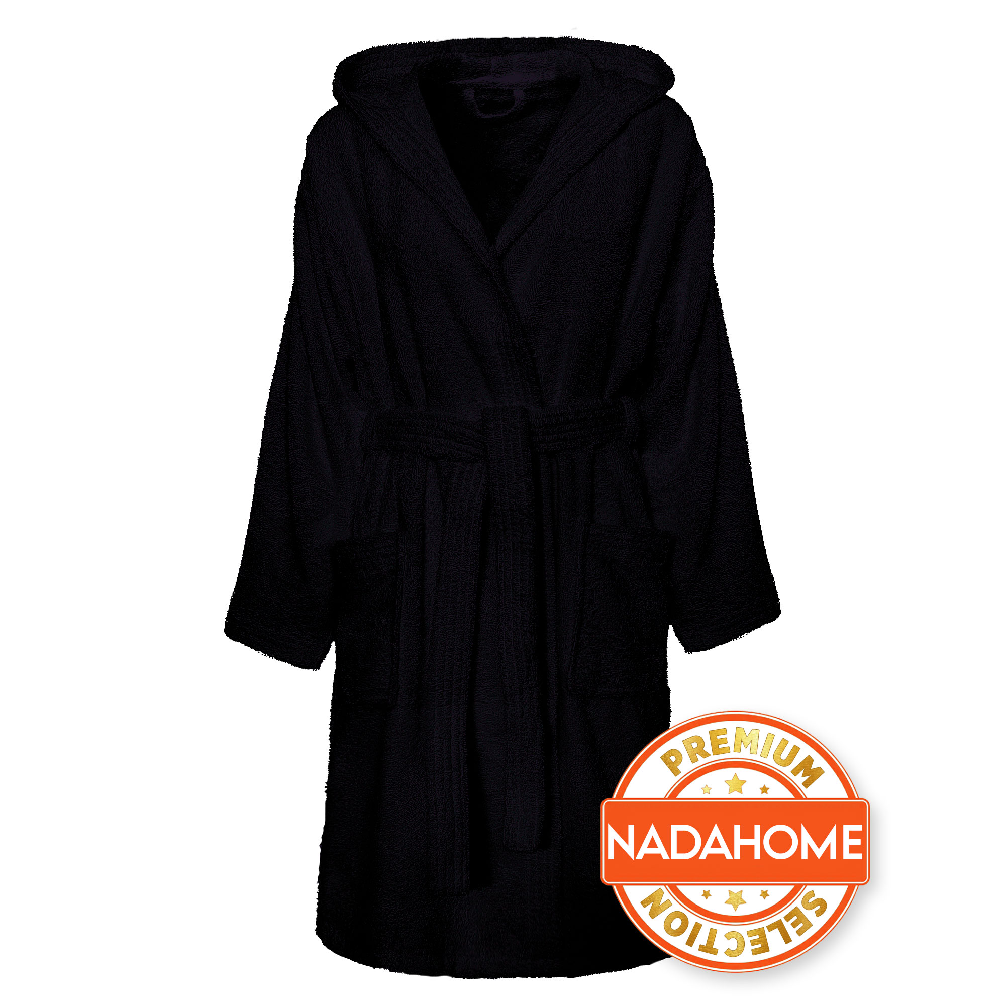 Accappatoio in spugna di cotone con cappuccio unisex uomo donna adulto 7042 - Imagen 33 de 51