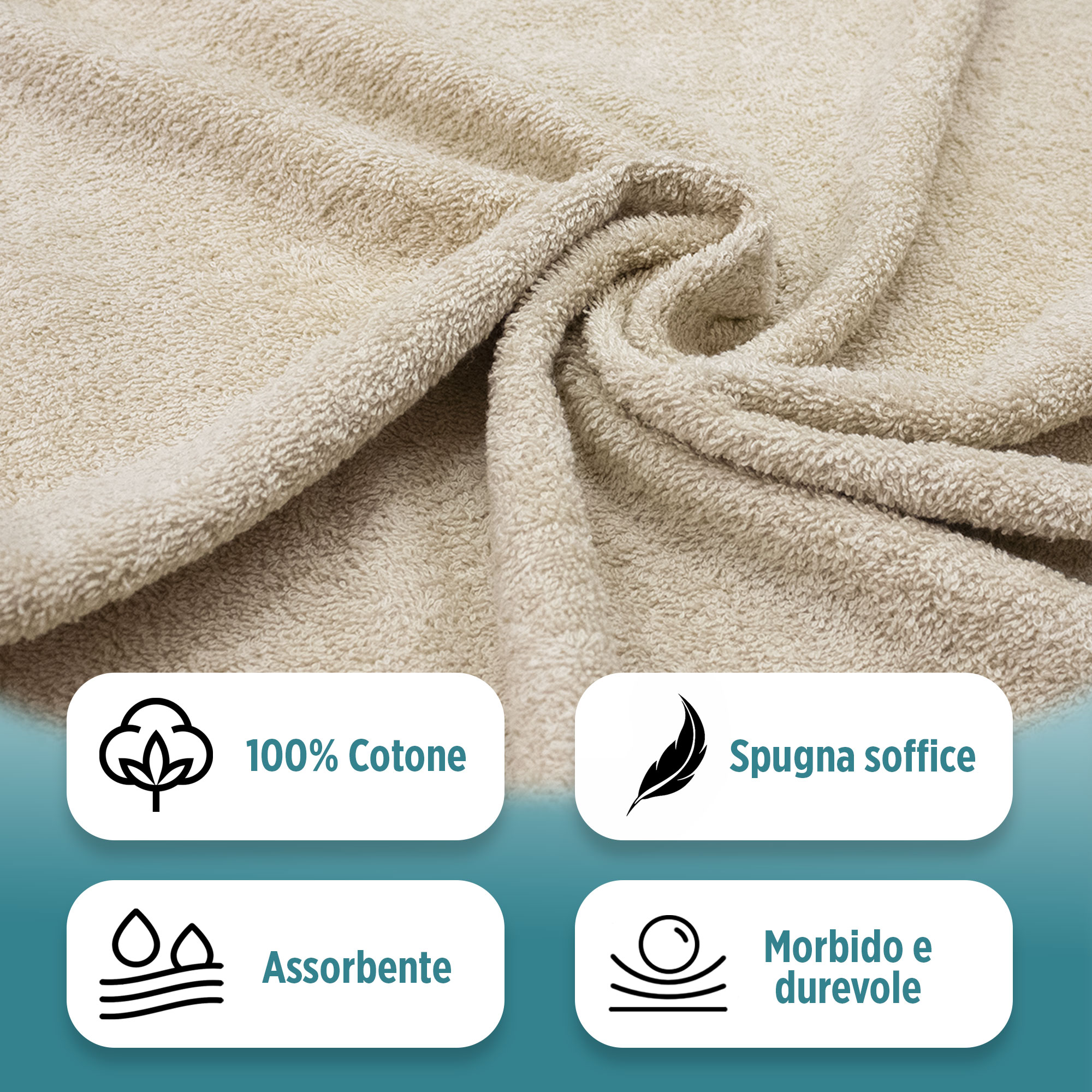 Completo bagno asciugamani accappatoi set uomo donna in spugna di cotone 7047 - Imagen 9 de 16