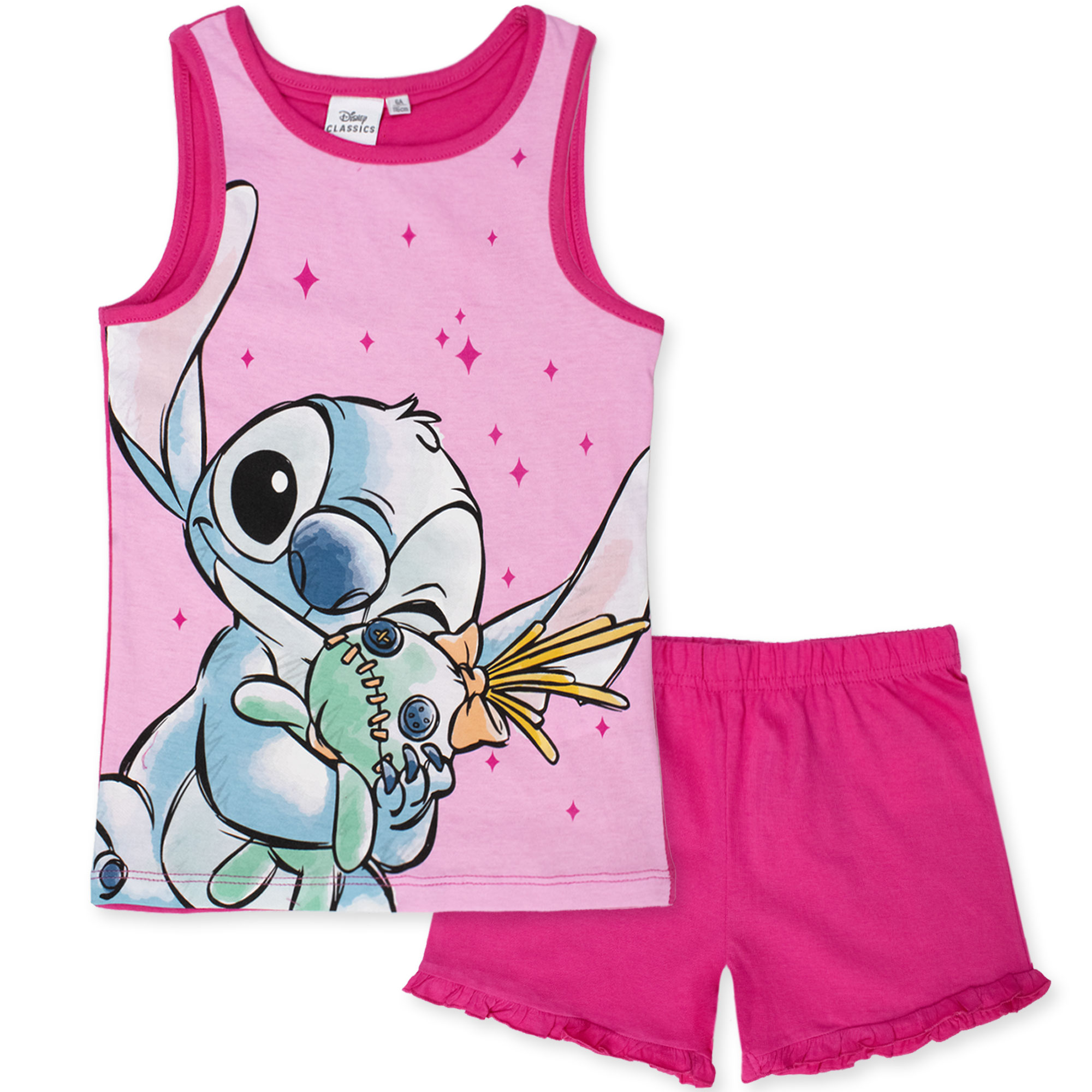 Pigiama Bambina Disney Lilo e Stitch in Cotone Leggero corto con canotta 7078 - Picture 2 of 15
