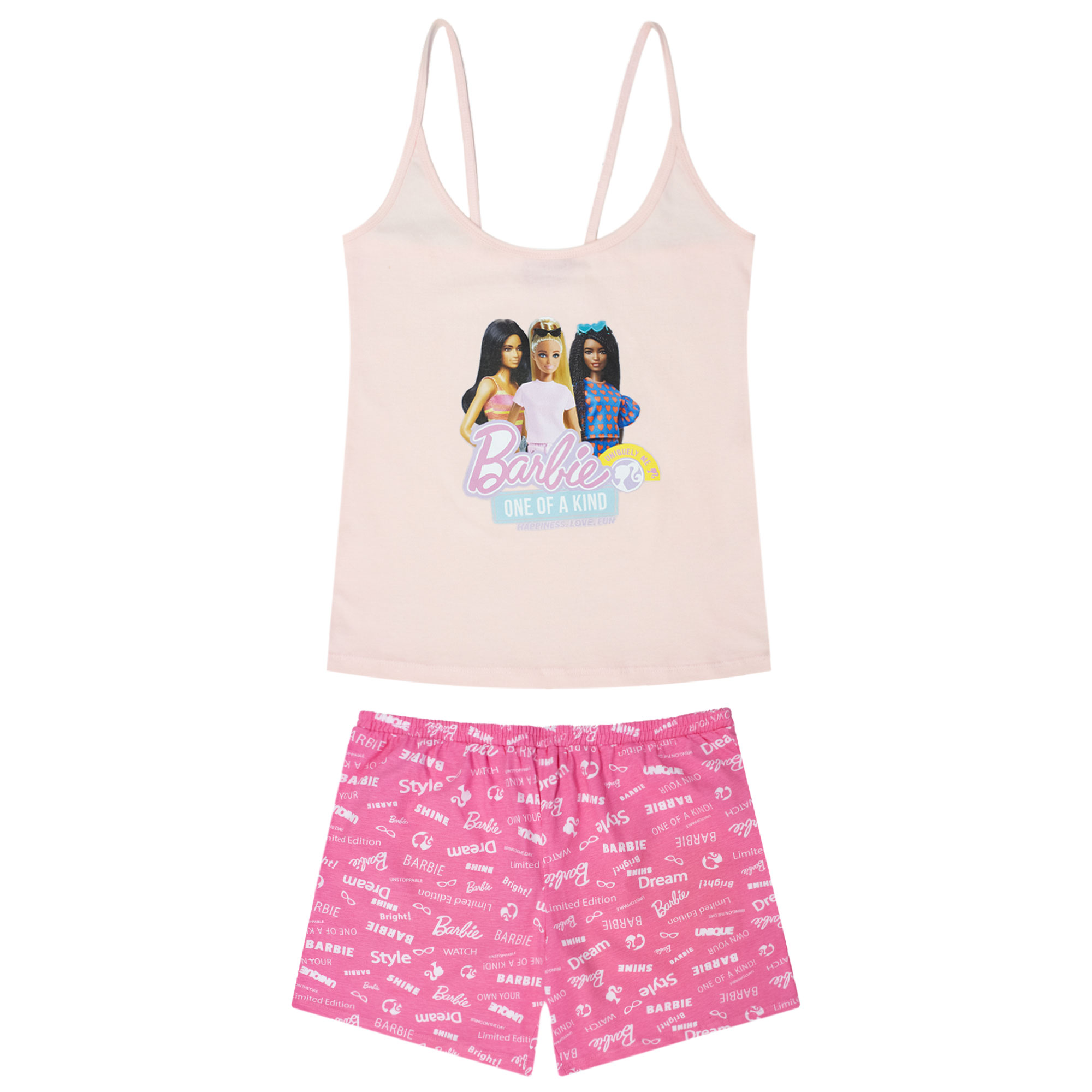 Pigiama Barbie donna ragazza estivo corto in cotone leggero 7080 - Picture 8 of 13