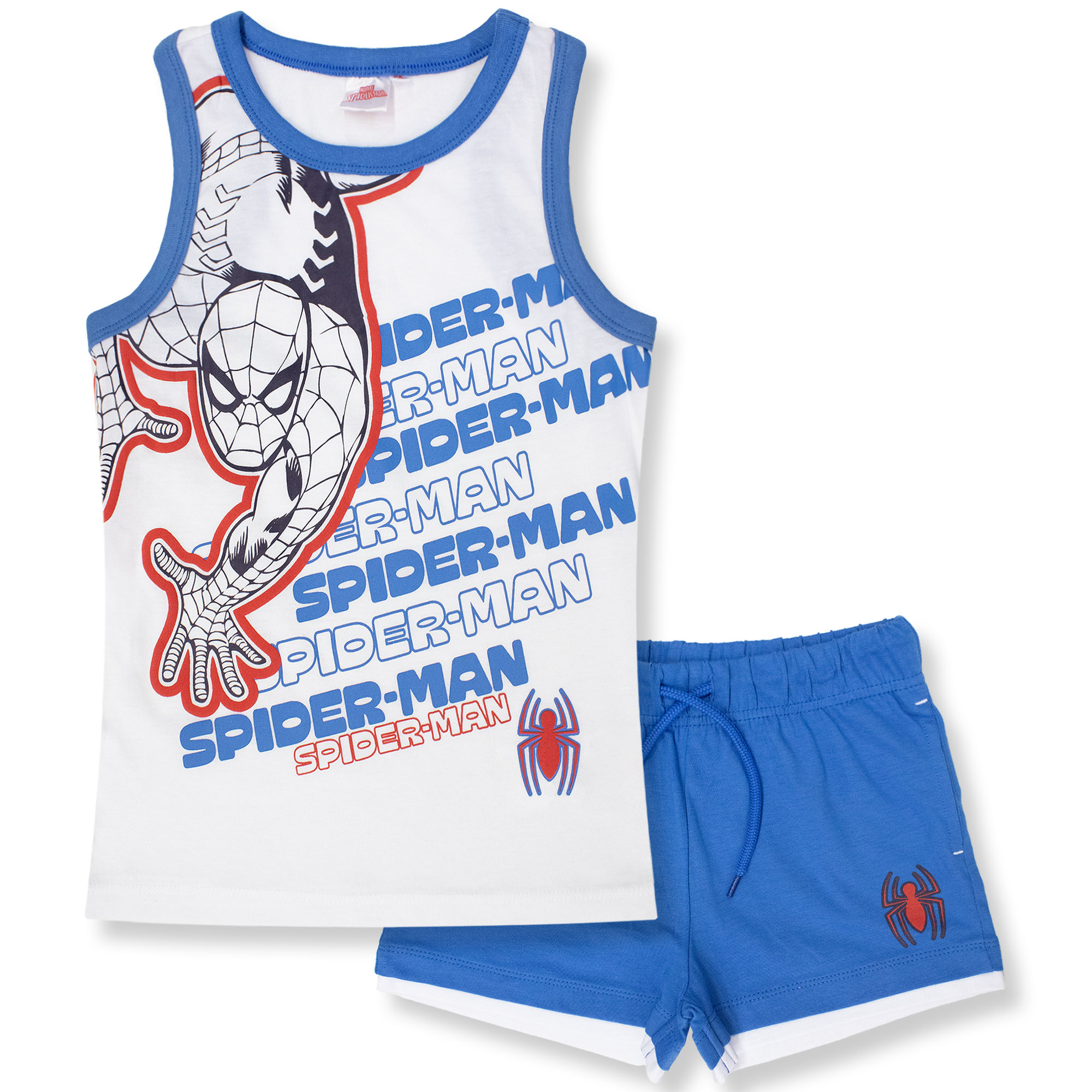Ensemble Enfant Marvel SPIDERMAN Débardeur Et Short D'Été En offres Coton 7089