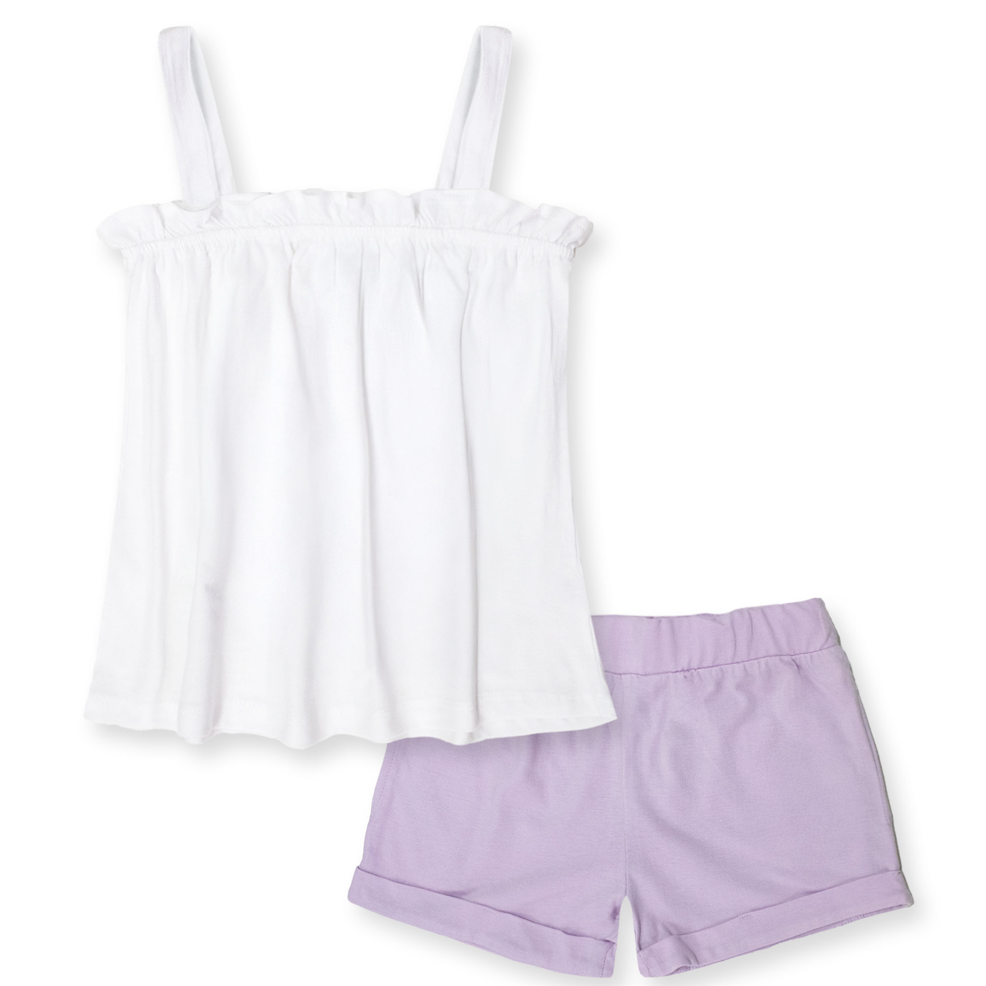 Disney Girls Frozen Elsa Summer Cotton Knit & Shorts Suit 7093 - Picture 10 of 15