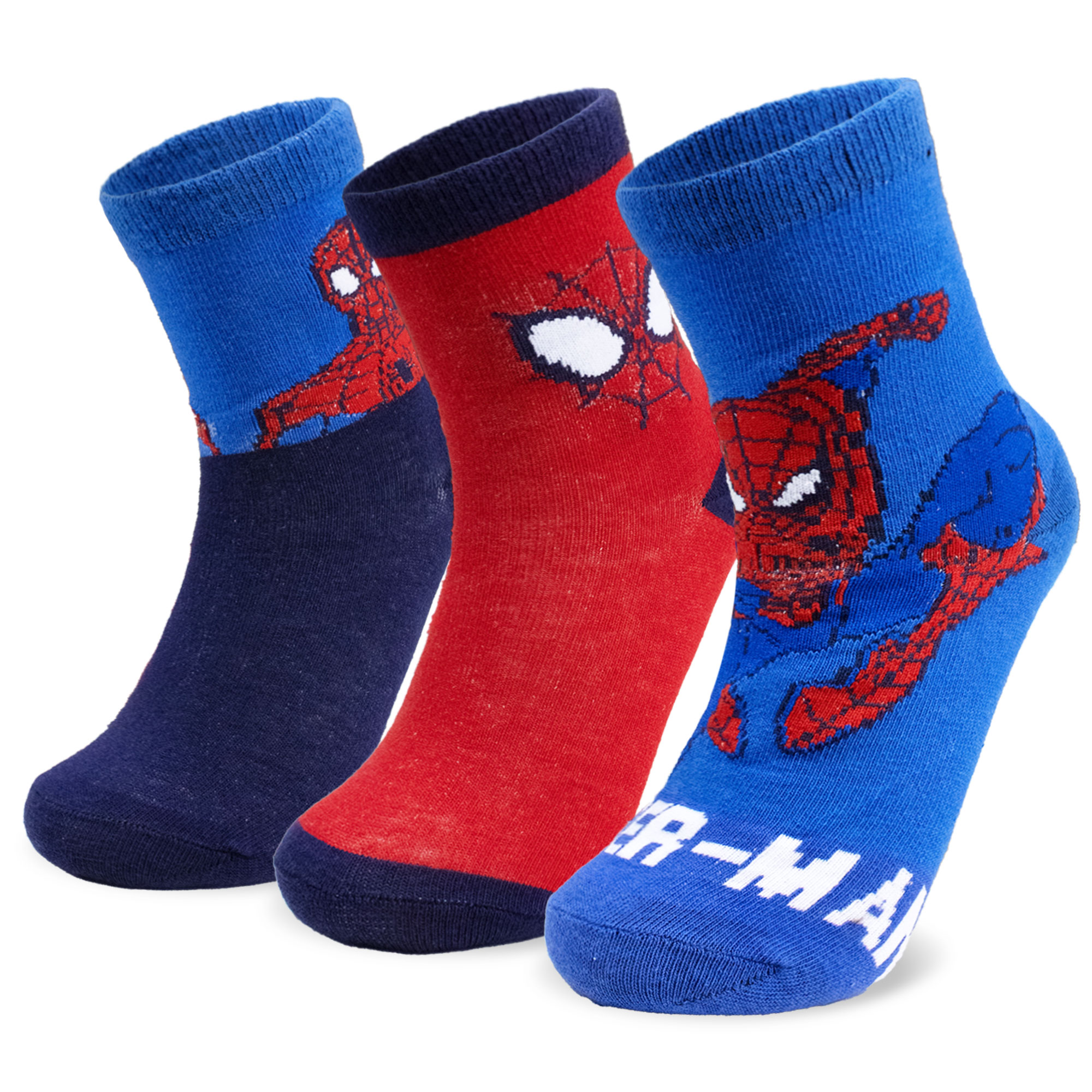 Calzini per bambino Marvel Spiderman set 3 paia di calze in cotone bimbo 7113 - Picture 2 of 9