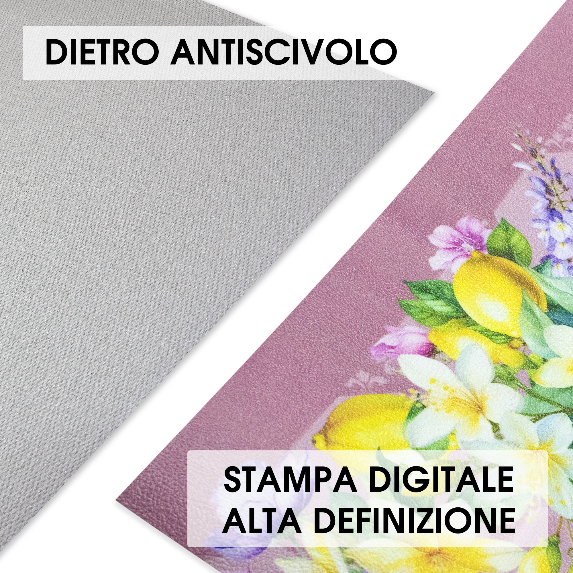 Tappeto cucina passatoia antiscivolo Limoni con maioliche Vietrese gommato 7123 - Foto 20 di 29