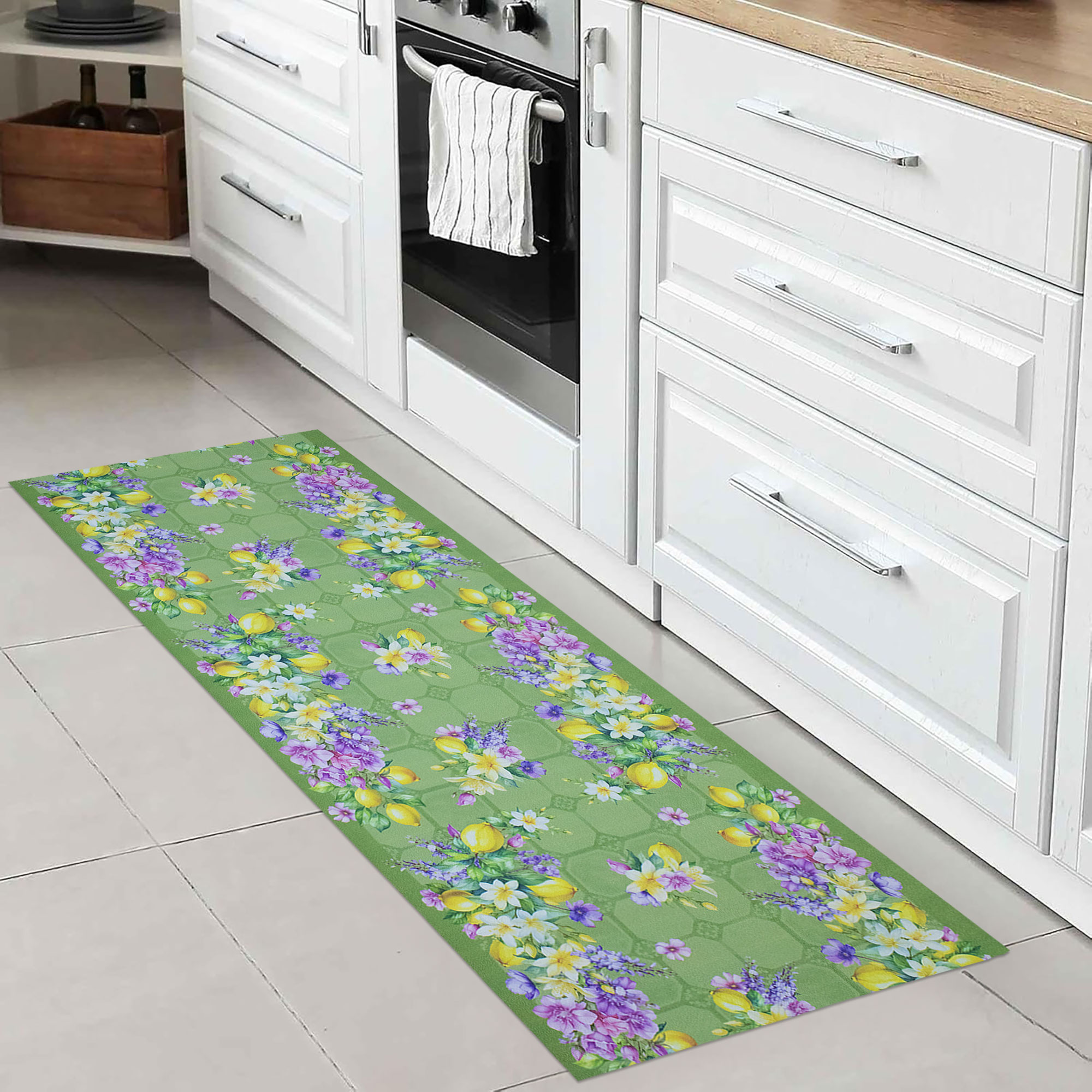 Tappeto cucina passatoia antiscivolo Limoni con maioliche Vietrese gommato 7123 - Foto 24 di 29