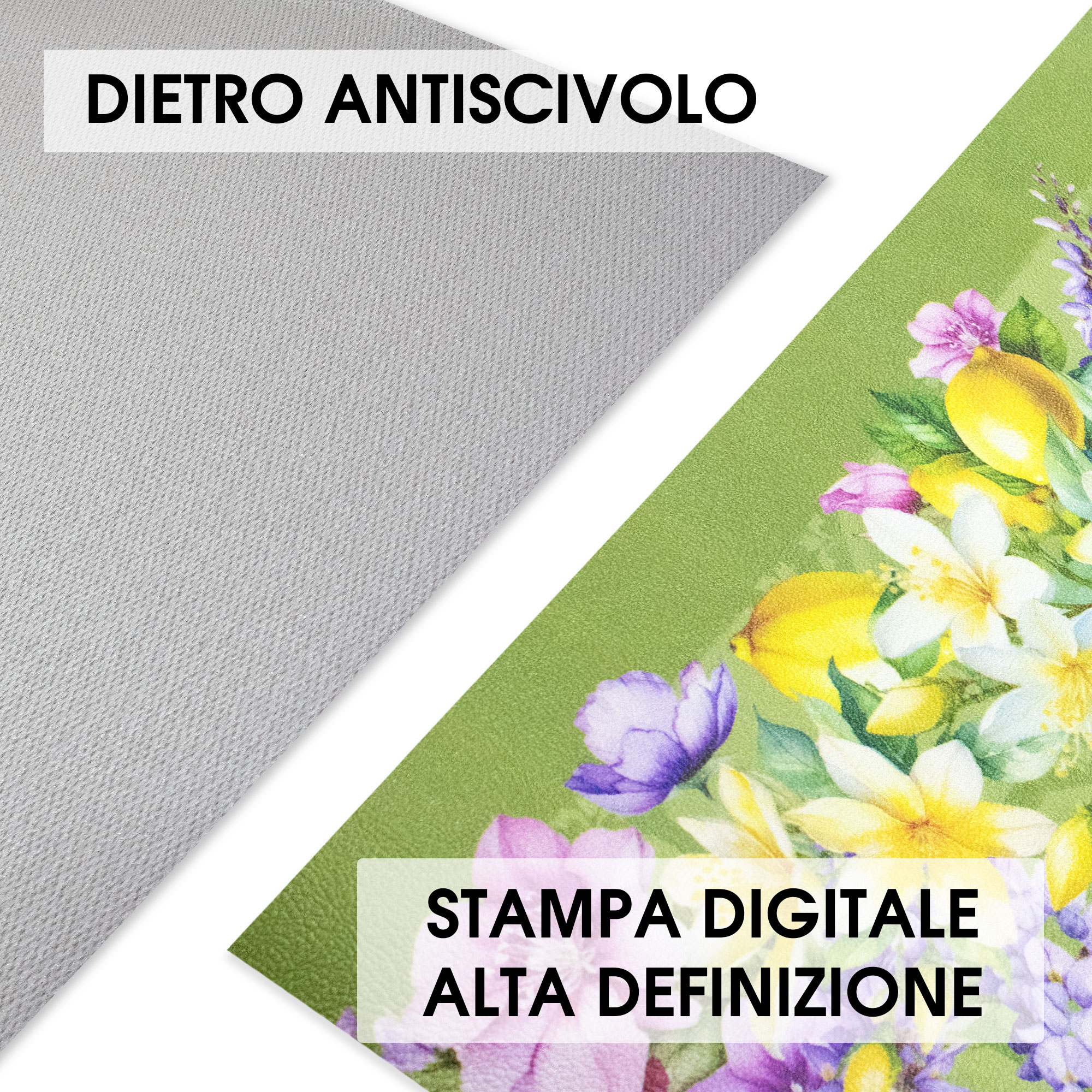 Tappeto cucina passatoia antiscivolo Limoni con maioliche Vietrese gommato 7123 - Foto 27 di 29