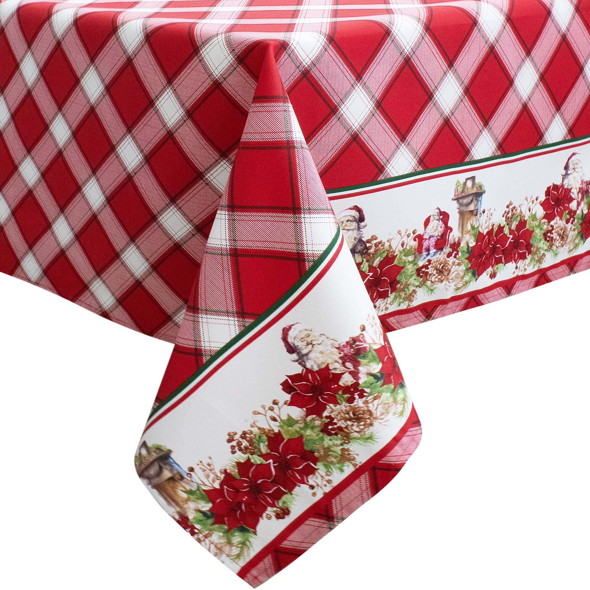 Tovaglia Natalizia in Rasatello Made in Italy Decoro Natale varie misure 7132 - Foto 6 di 25