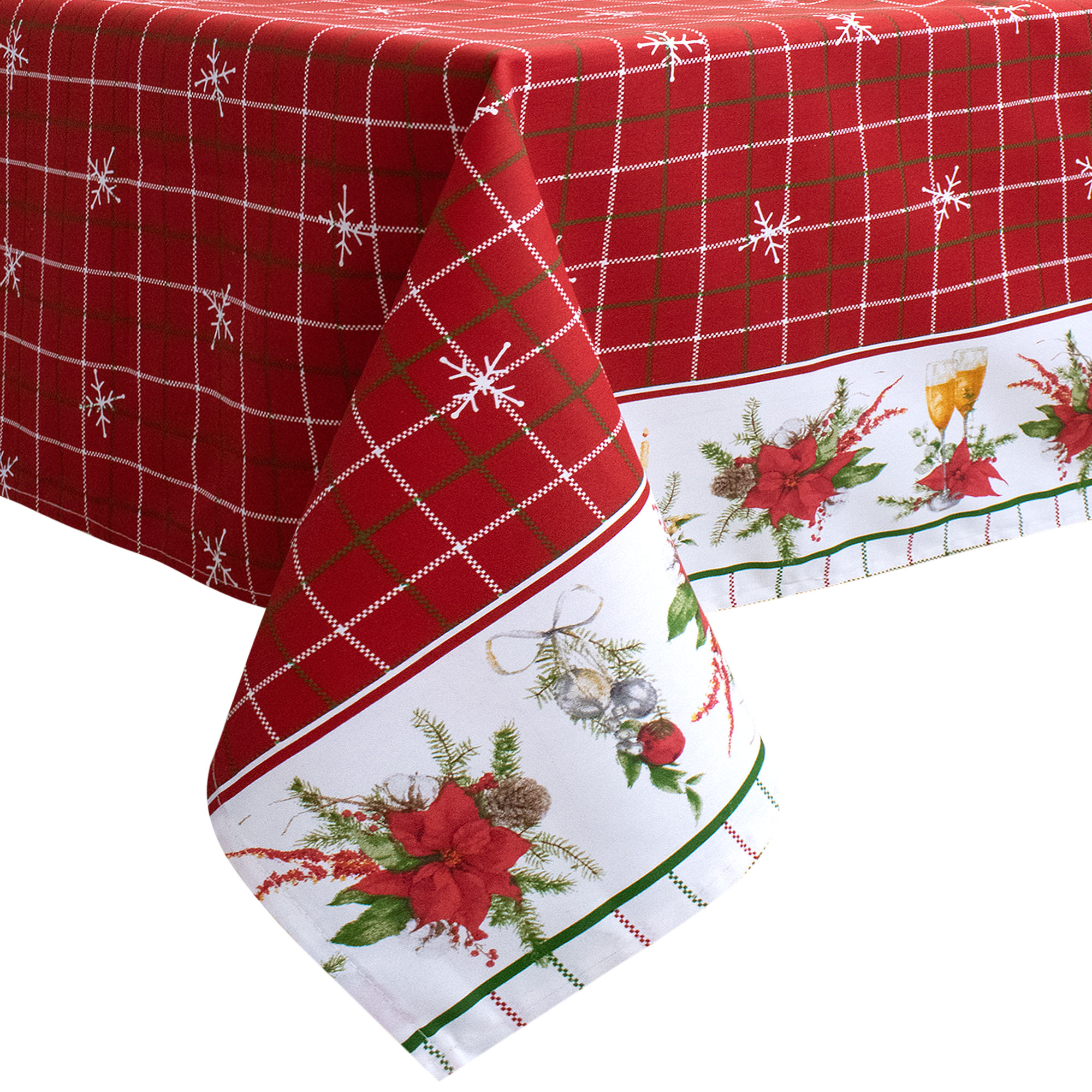 Tovaglia Natalizia in Rasatello Made in Italy Decoro Natale varie misure 7132 - Foto 12 di 25