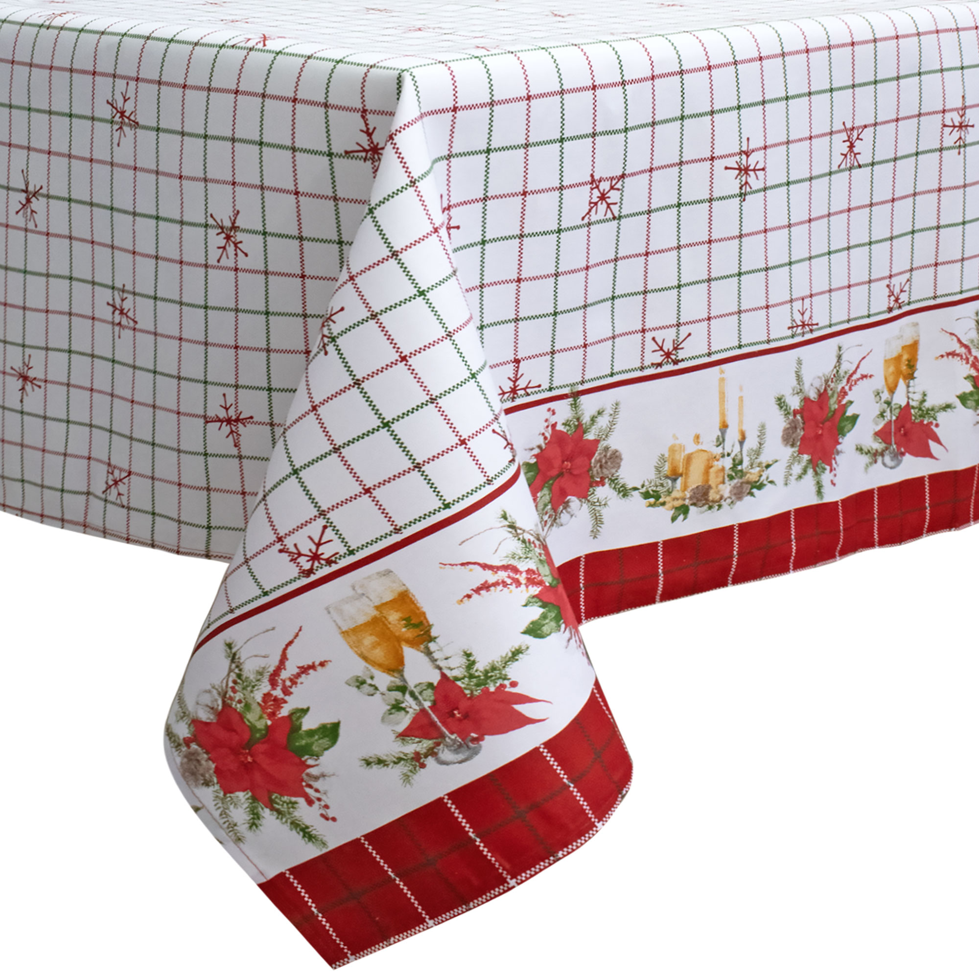 Tovaglia Natalizia in Rasatello Made in Italy Decoro Natale varie misure 7132 - Foto 15 di 25