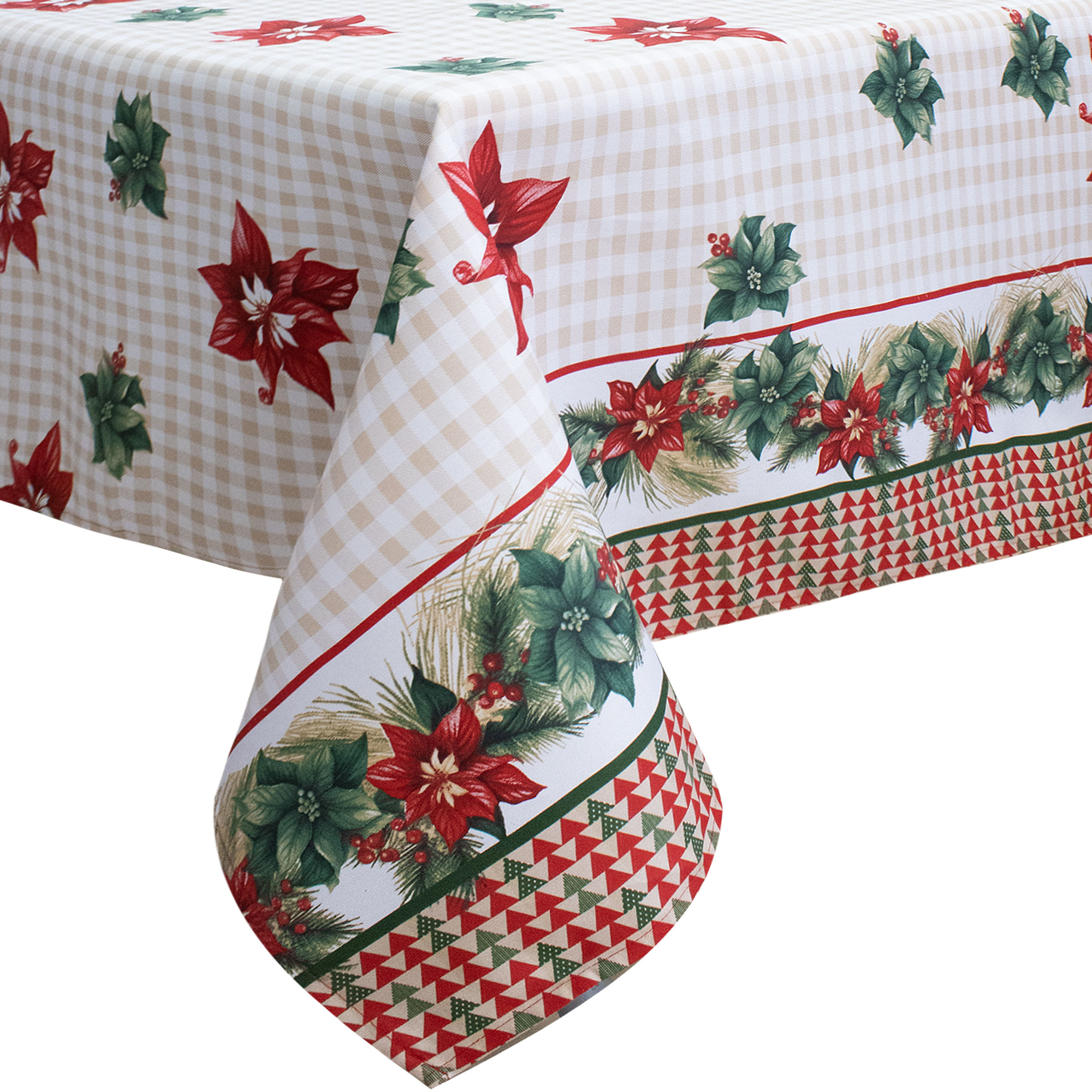 Tovaglia Natalizia in Rasatello Made in Italy Decoro Natale varie misure 7132 - Foto 24 di 25