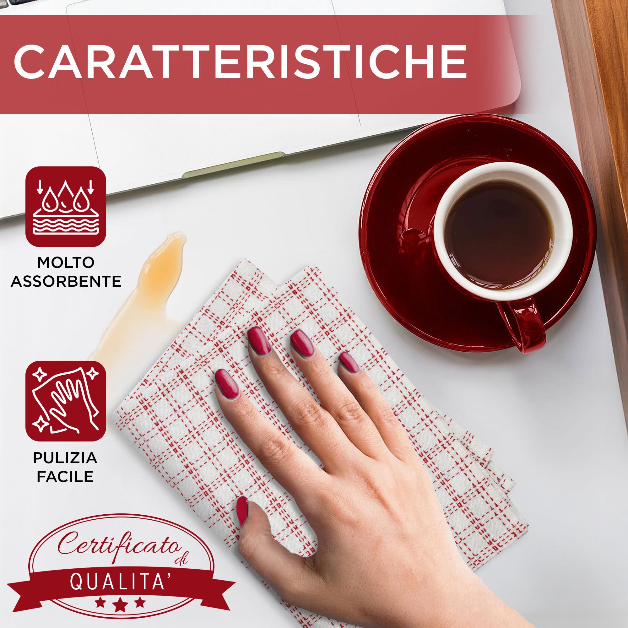 Ensemble De Torchons De Noël En Coton 4 Pièces Décor Noël Idée Cadeau 7134 - Imagen 14 de 22